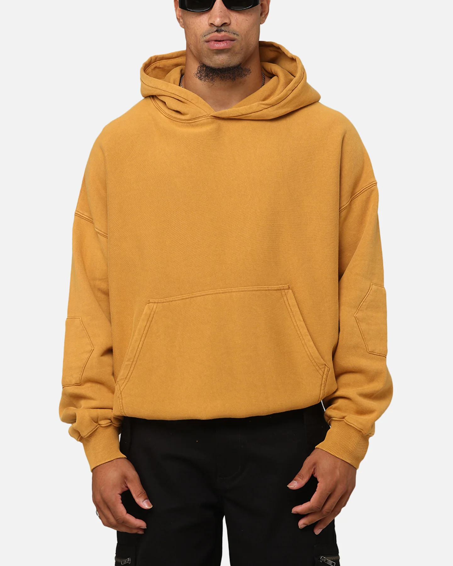 The Anti Order Architype Boxy Hoodie Mustard - Image 2