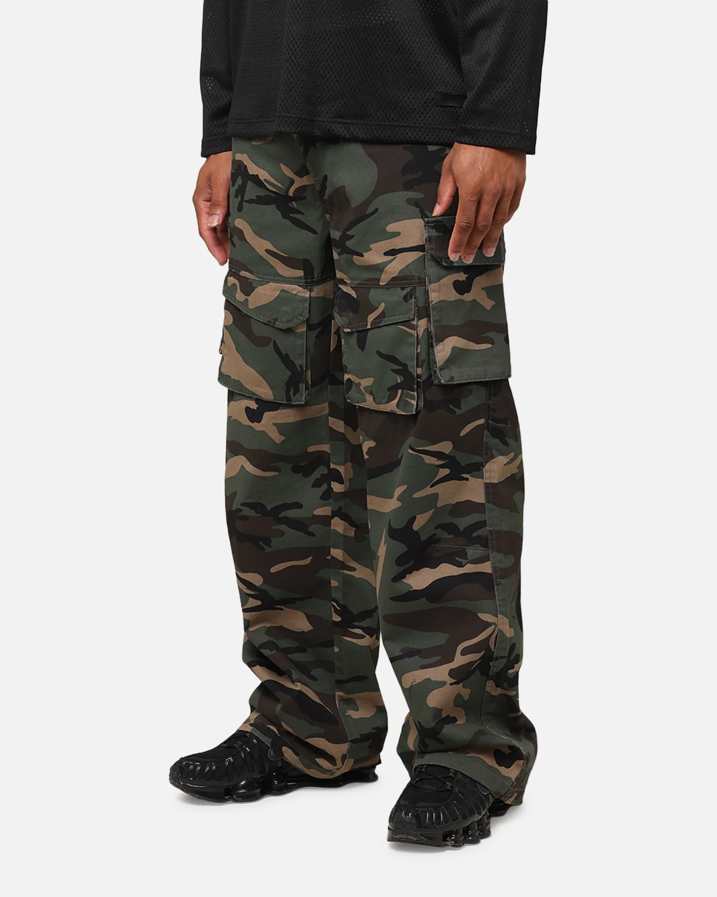 The Anti Order Artillery Baggy Cargo Pants Woodland Camo - Image 6