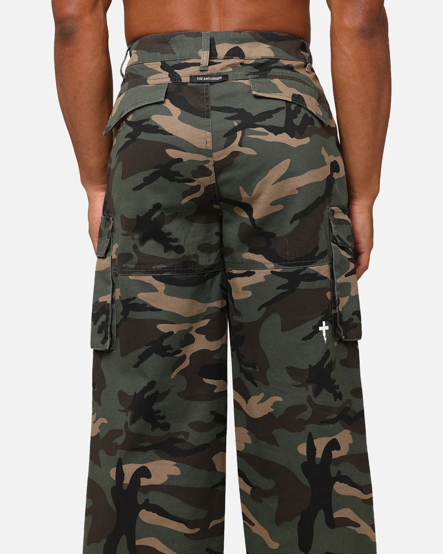 The Anti Order Artillery Baggy Cargo Pants Woodland Camo - Image 8