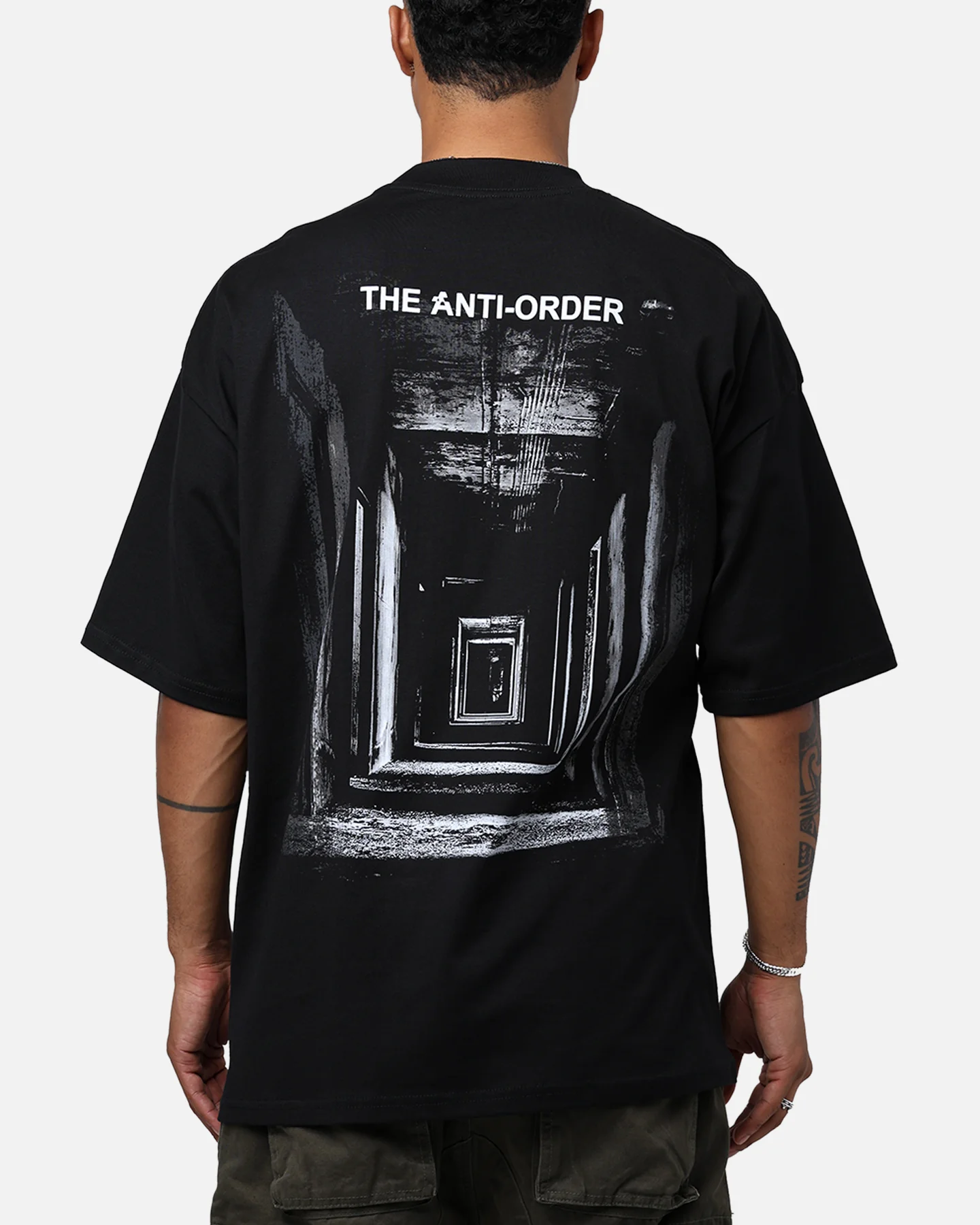 The Anti Order Endless Egress Mock T-Shirt Black