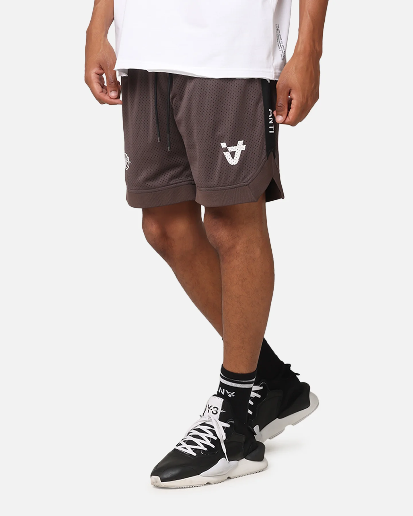 The Anti Order Future Racing Basketball Shorts Dark Brown - Image 6