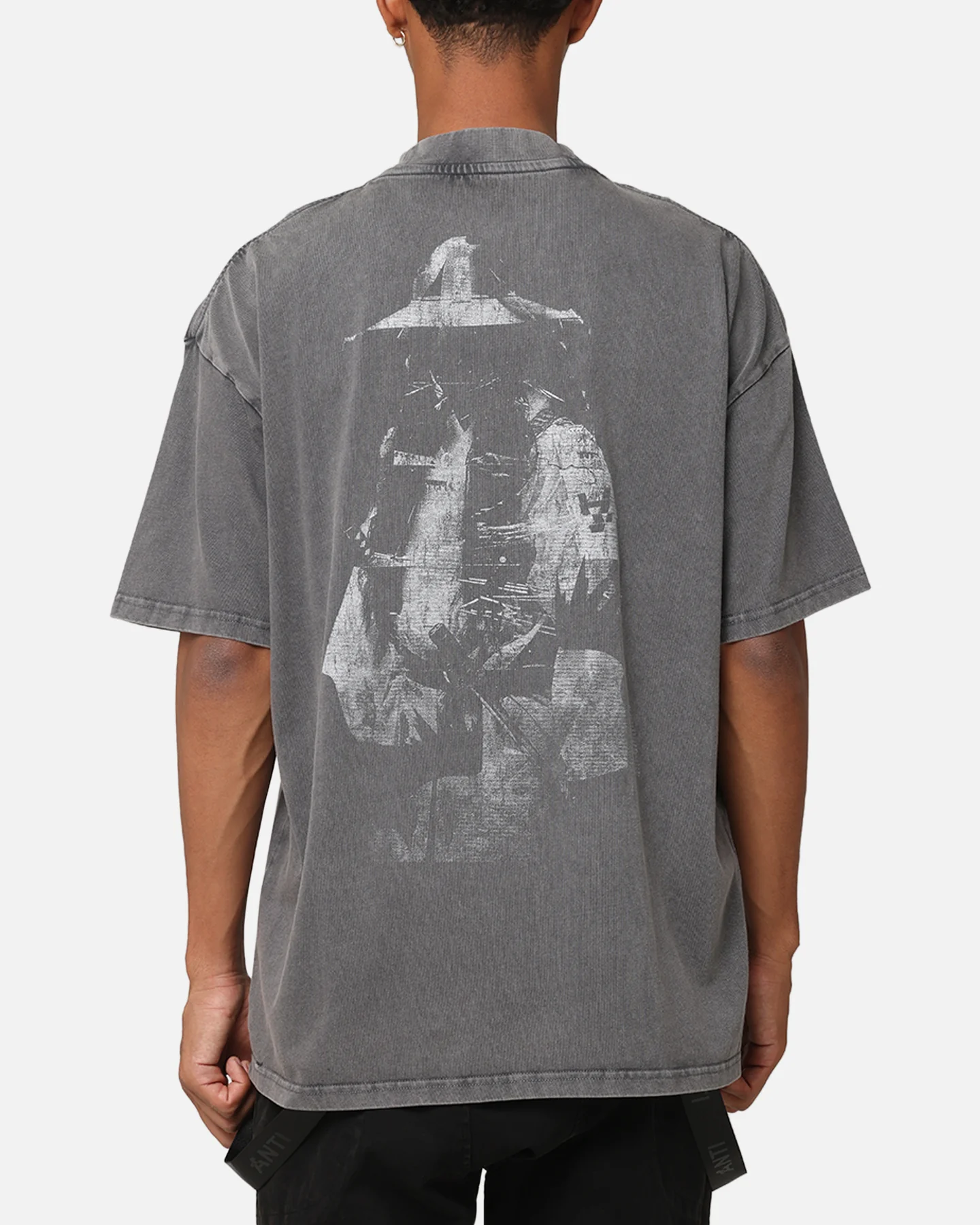 The Anti Order GHXST Mock Neck T-Shirt Washed Charcoal - Image 2