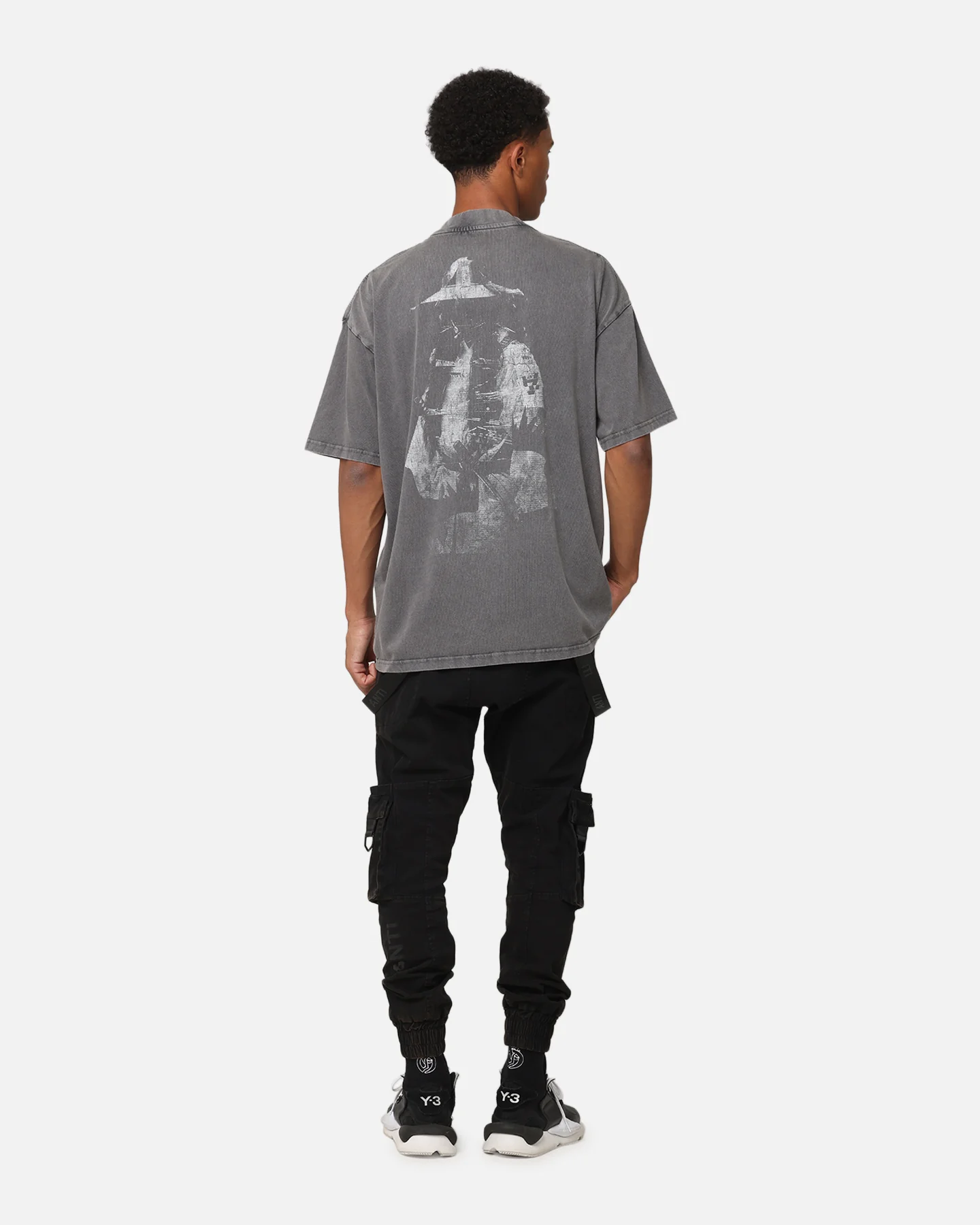 The Anti Order GHXST Mock Neck T-Shirt Washed Charcoal - Image 4