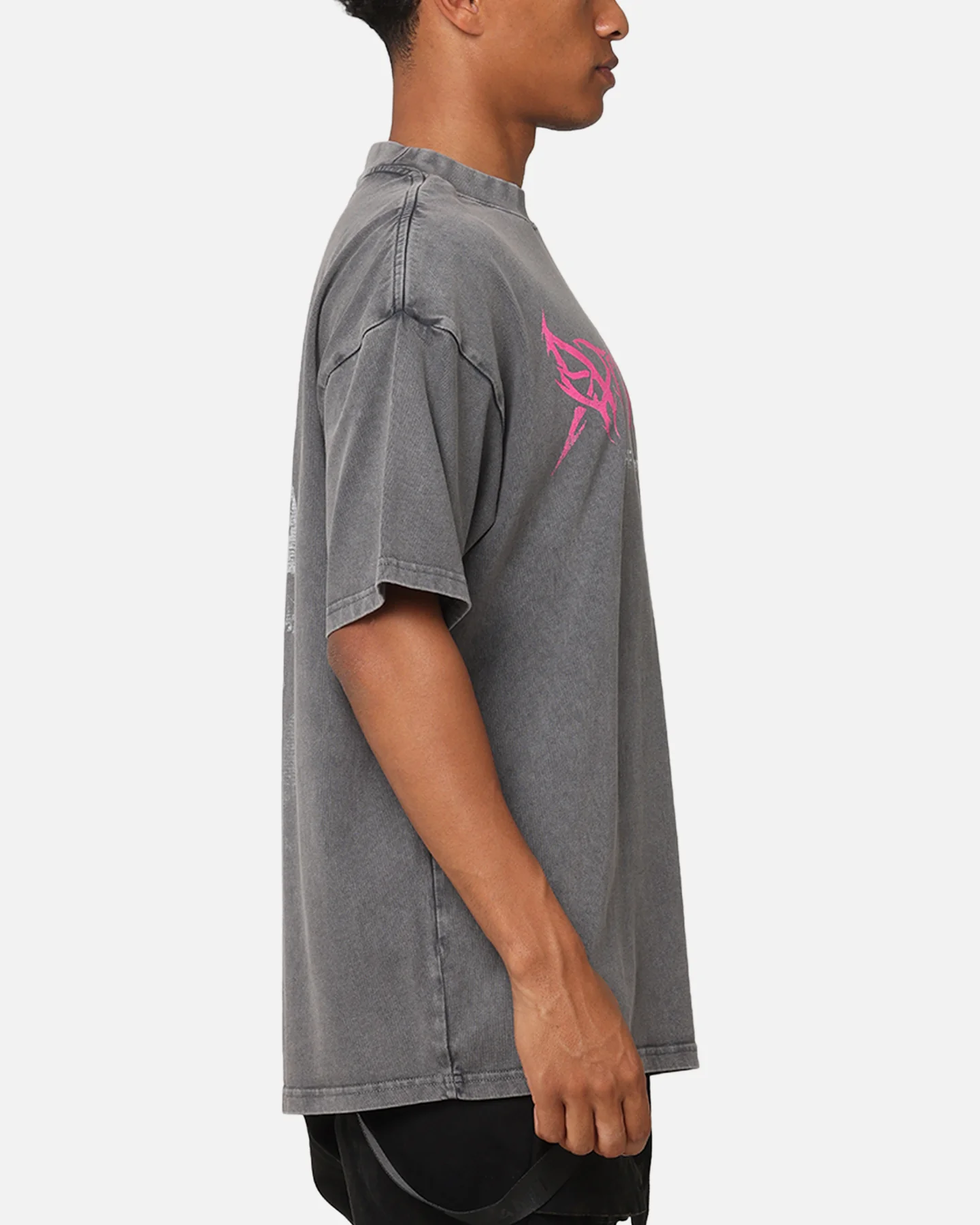 The Anti Order GHXST Mock Neck T-Shirt Washed Charcoal - Image 5