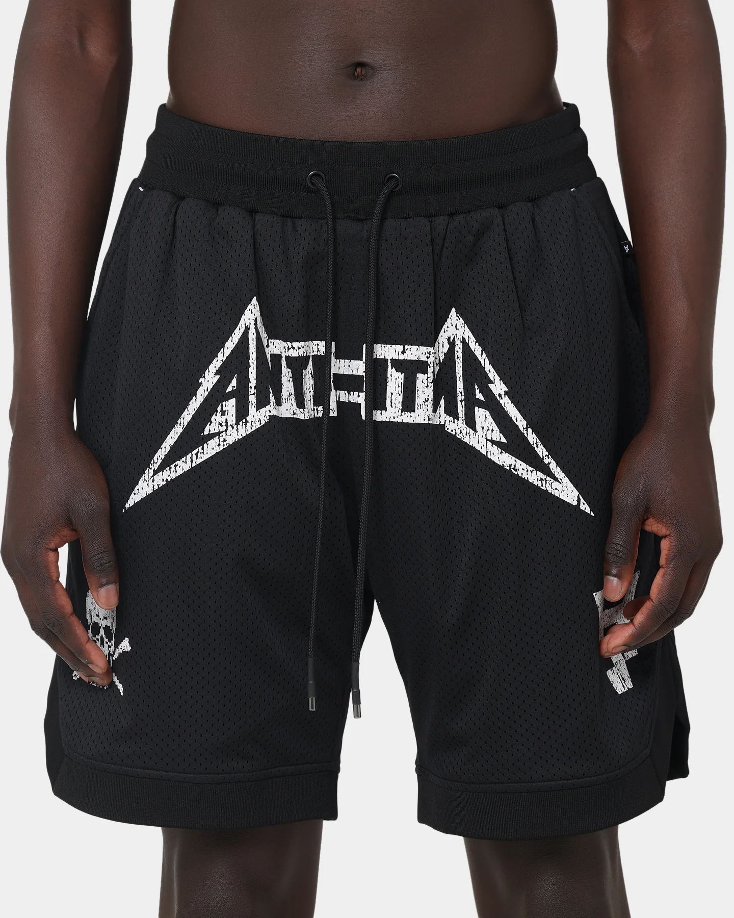 The Anti Order Heavy Metal Basketball Shorts Black/White - Image 7