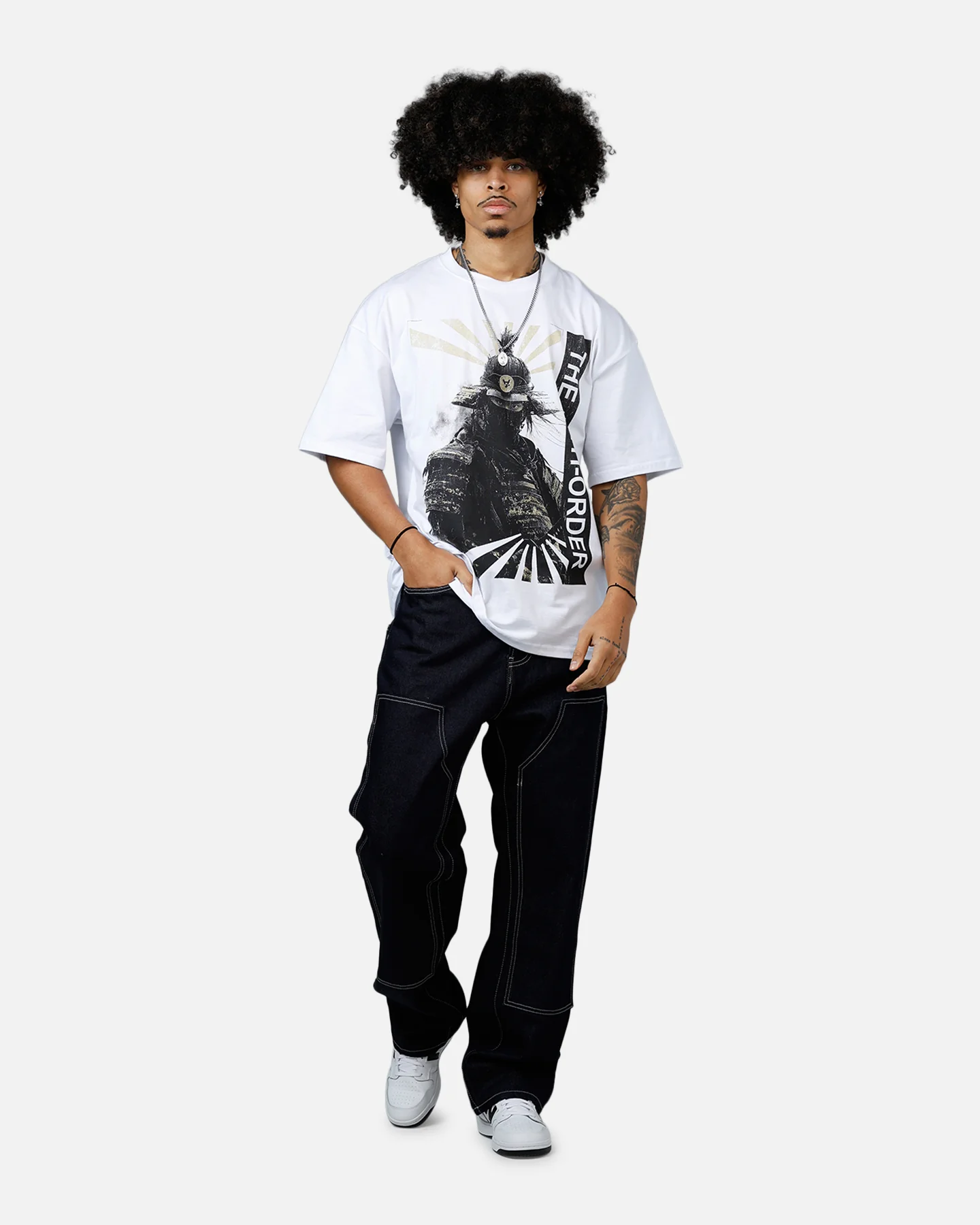 The Anti Order Human Drop T-Shirt White - Image 3