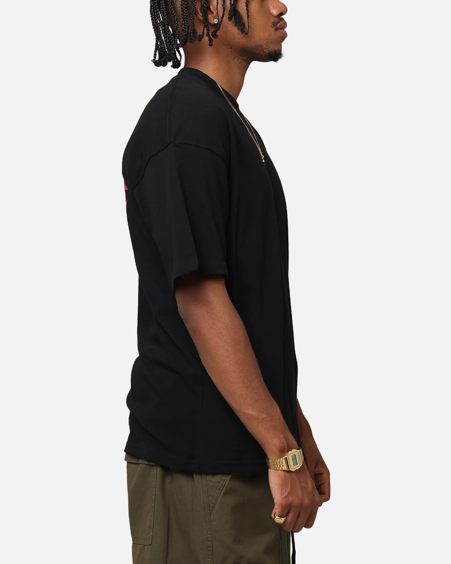 The Anti Order Junya Drop Shoulder T-Shirt Black - Image 5