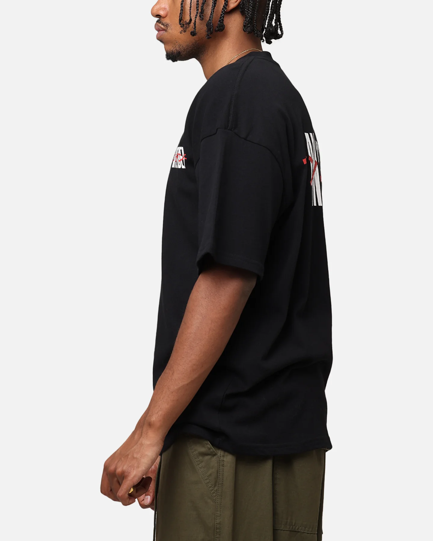 The Anti Order Junya Drop Shoulder T-Shirt Black - Image 6