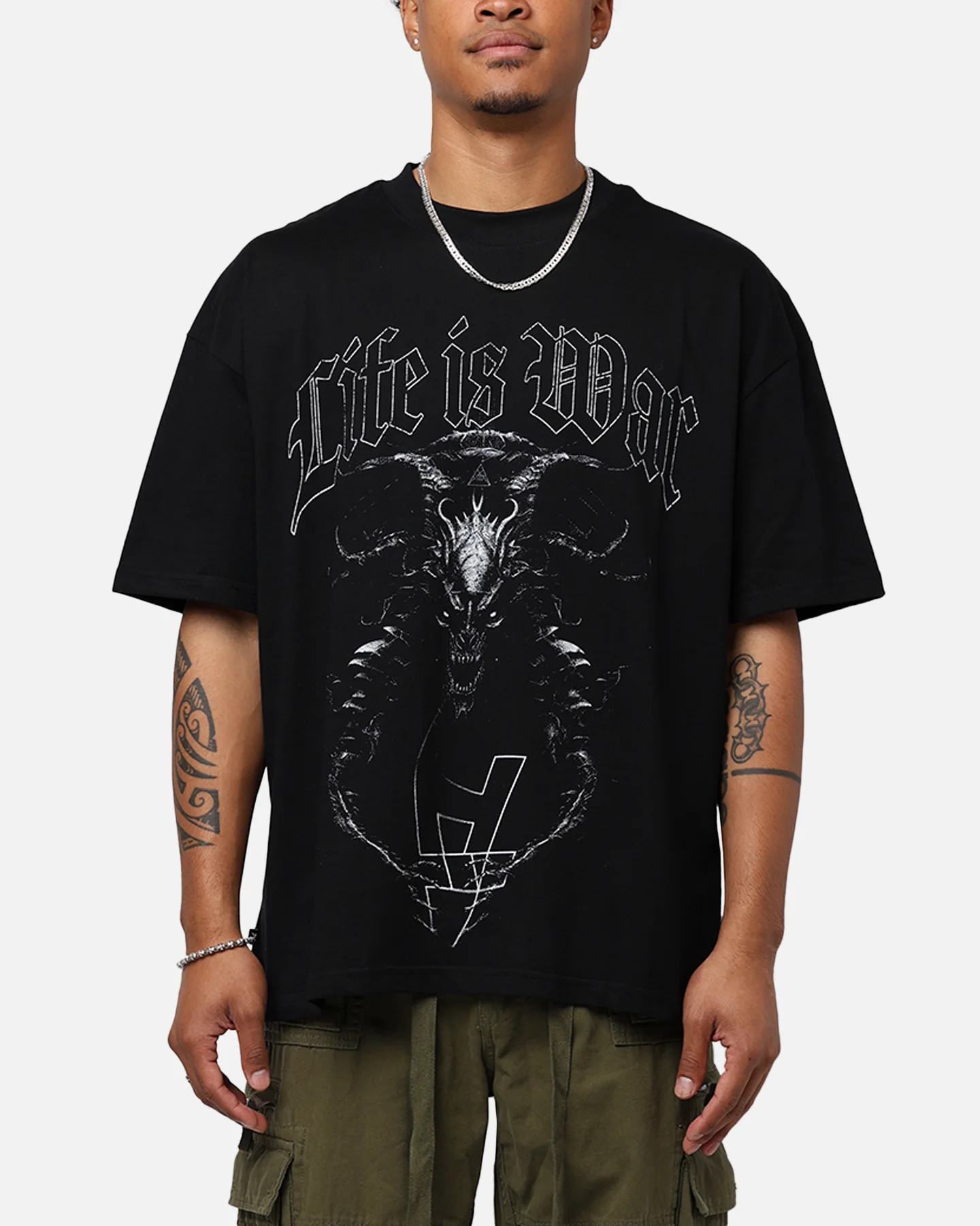 The Anti Order Life Is War T-Shirt Black