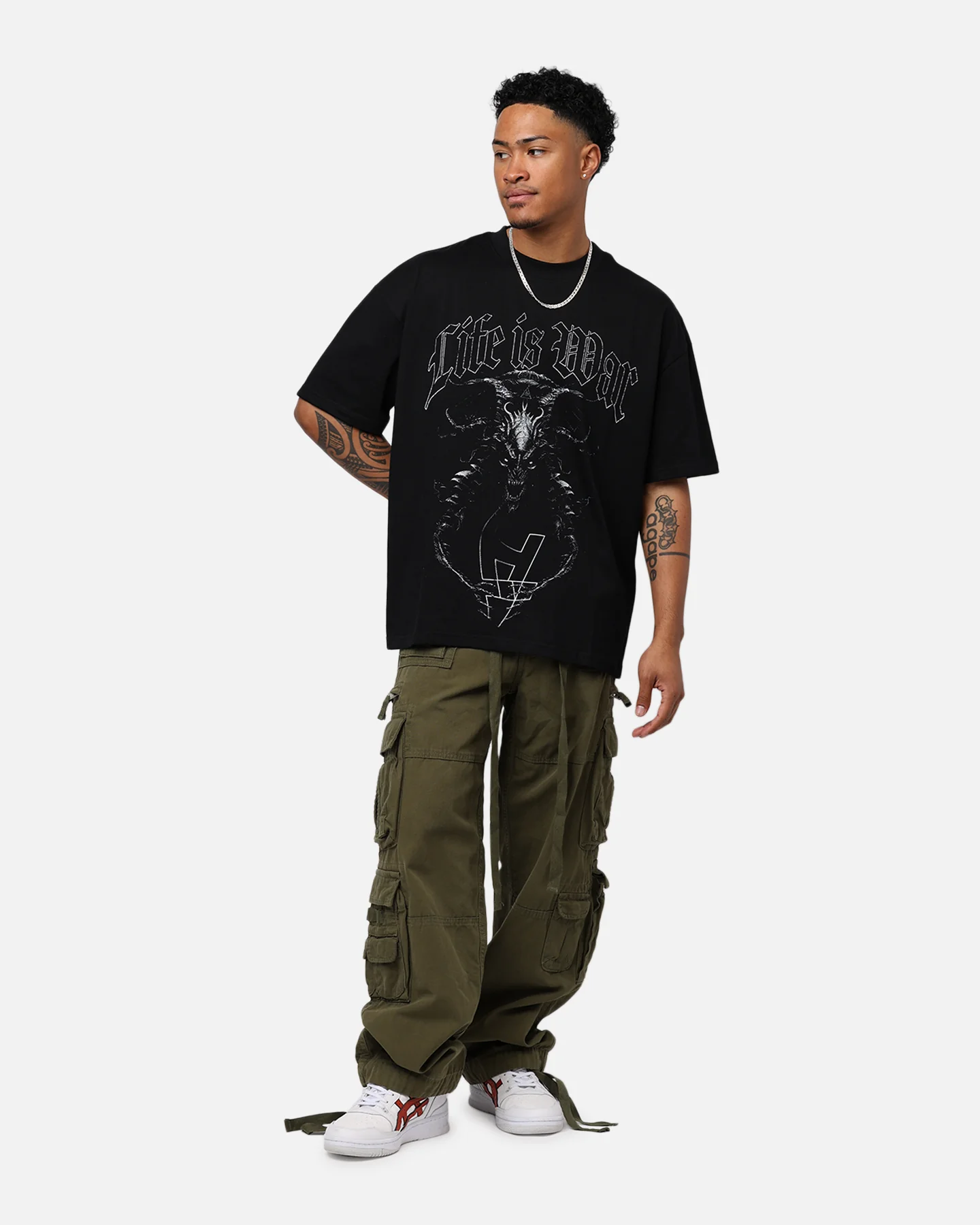 The Anti Order Life Is War T-Shirt Black - Image 3