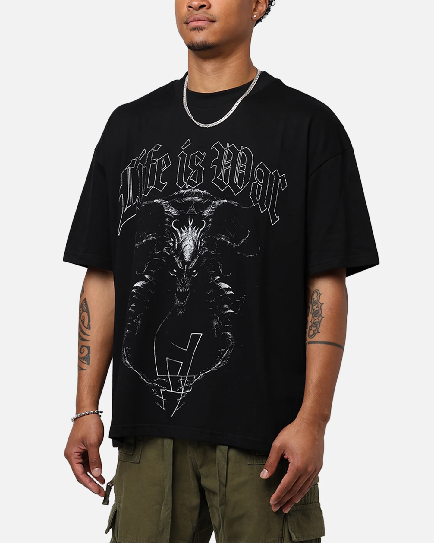 The Anti Order Life Is War T-Shirt Black - Image 7