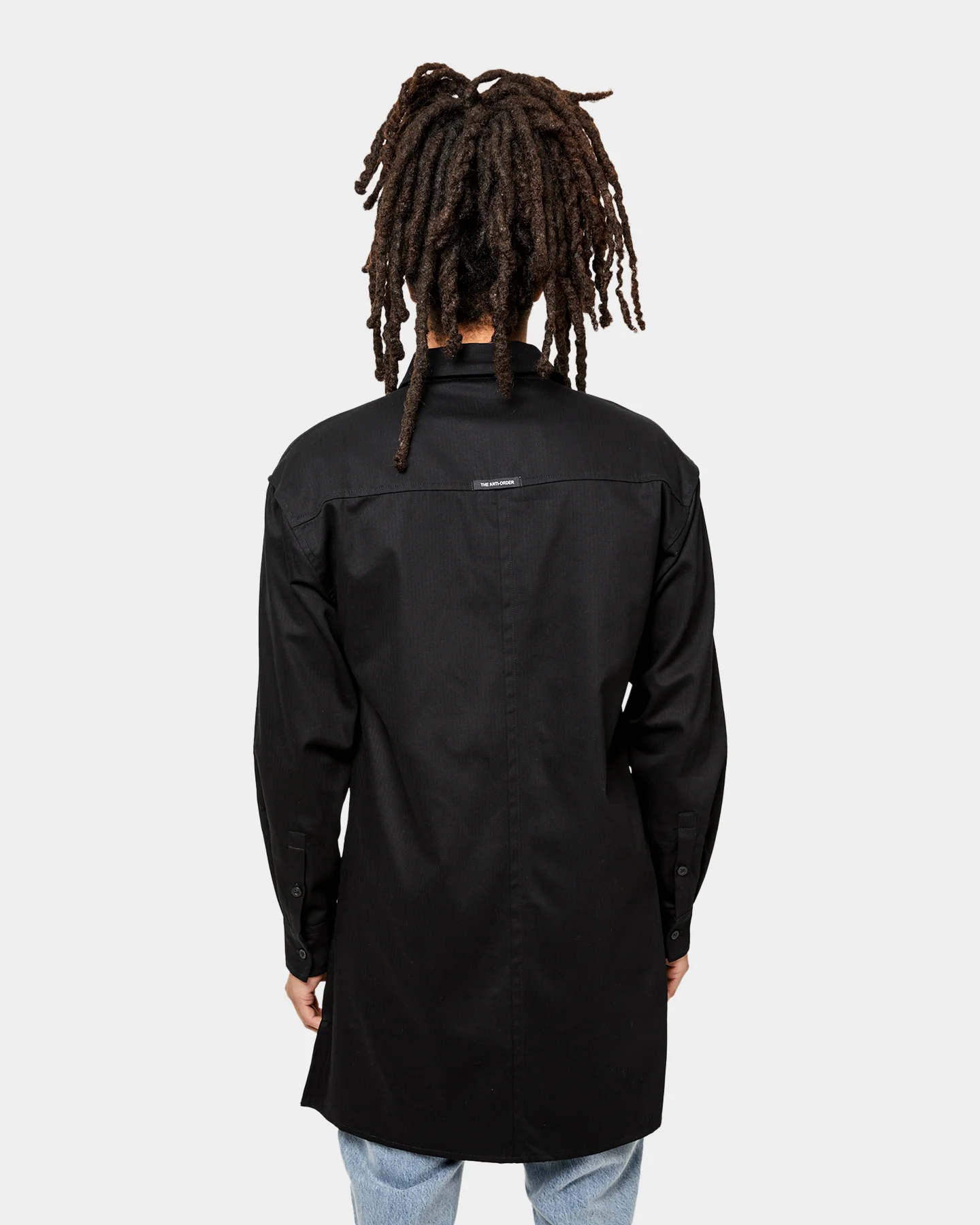 The Anti Order Man Made Long Sleeve Shirt Black - Image 3