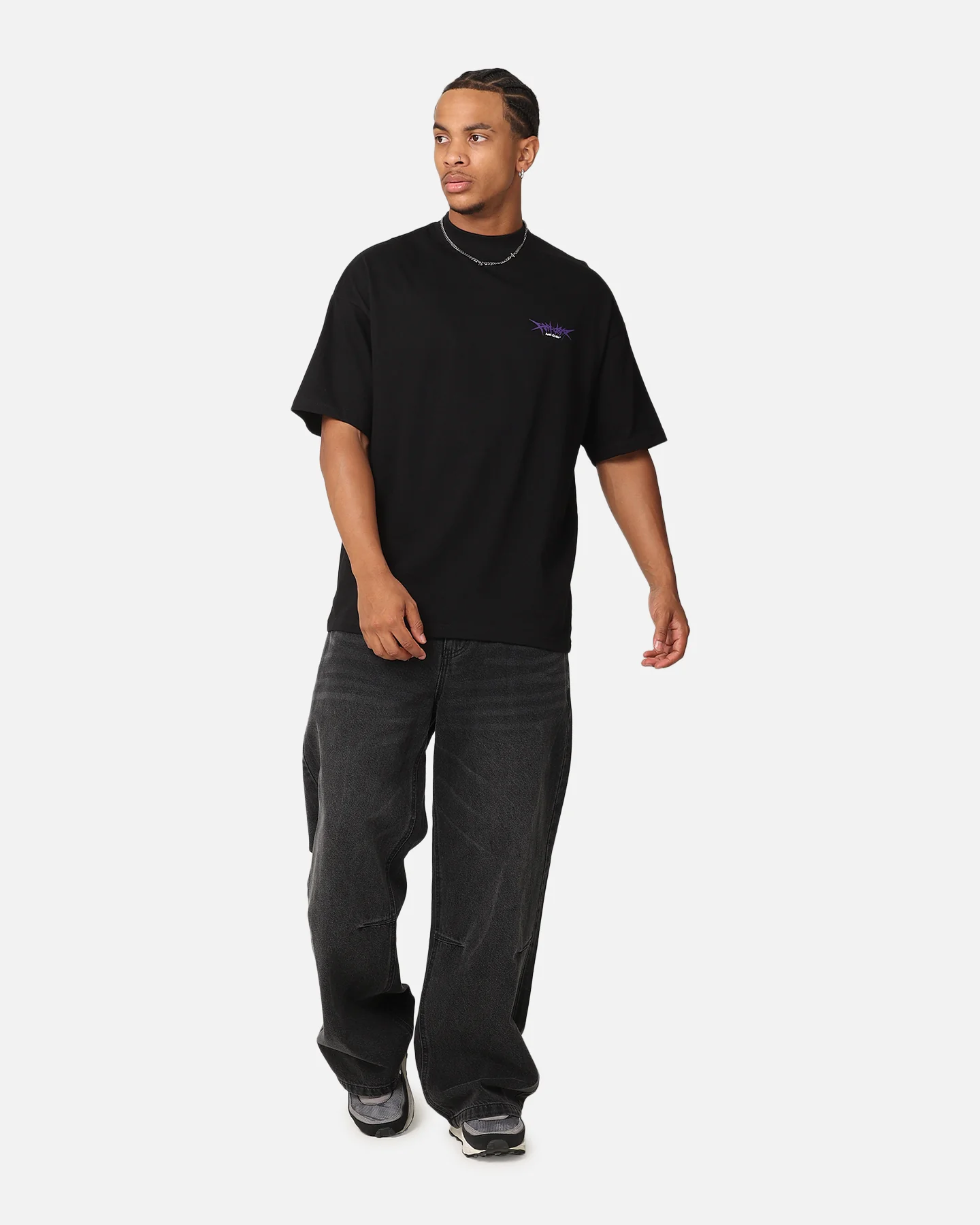 The Anti Order Metal Mock Neck T-Shirt Black - Image 4