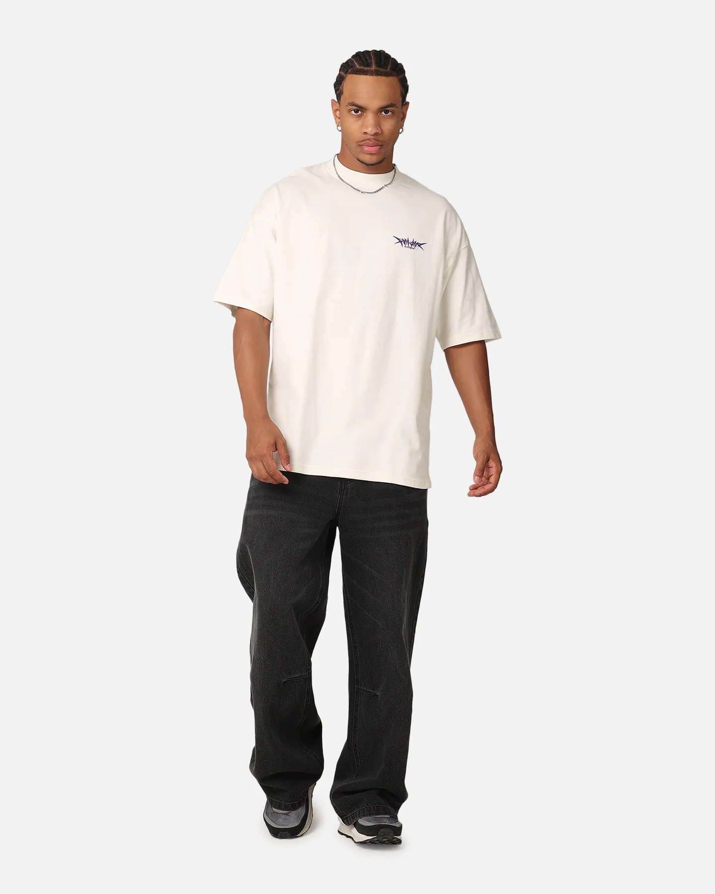 The Anti Order Metal Mock Neck T-Shirt Off White - Image 3