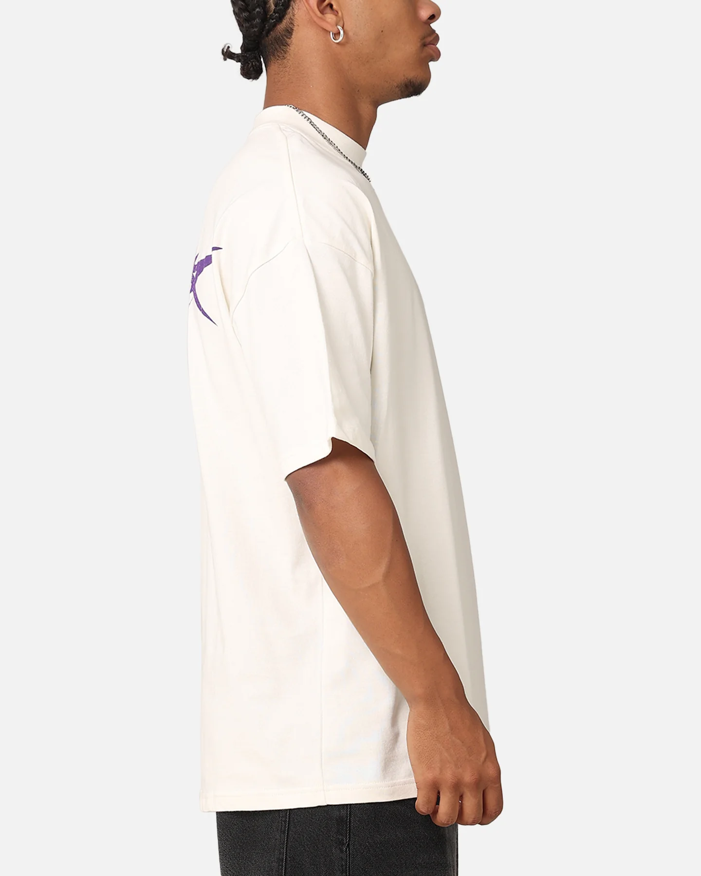The Anti Order Metal Mock Neck T-Shirt Off White - Image 5