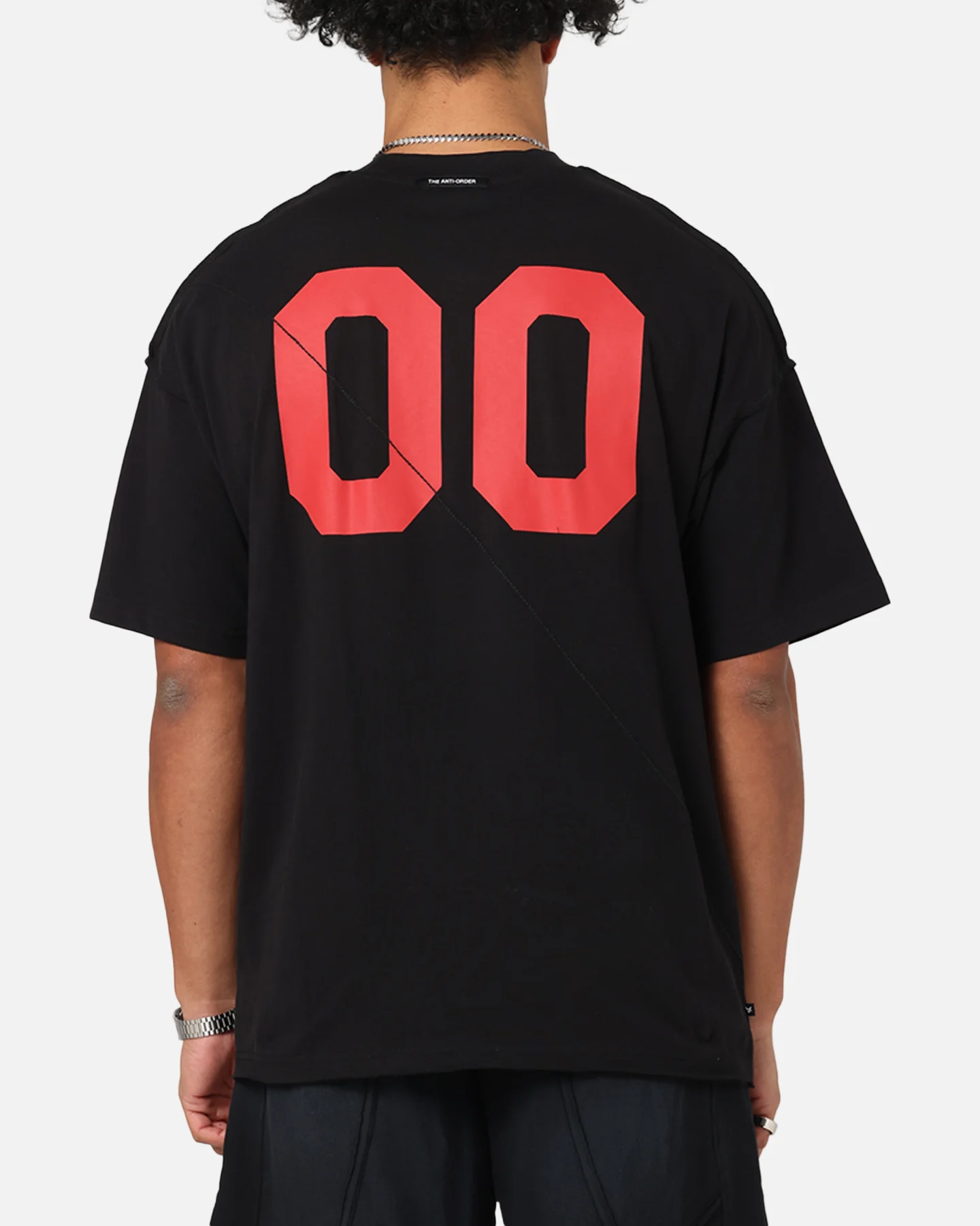 The Anti Order Mosh Non Seam T-Shirt Black/Red - Image 2