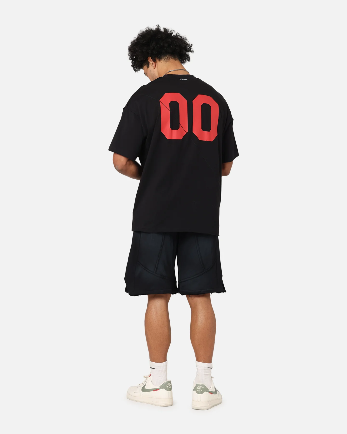 The Anti Order Mosh Non Seam T-Shirt Black/Red - Image 4