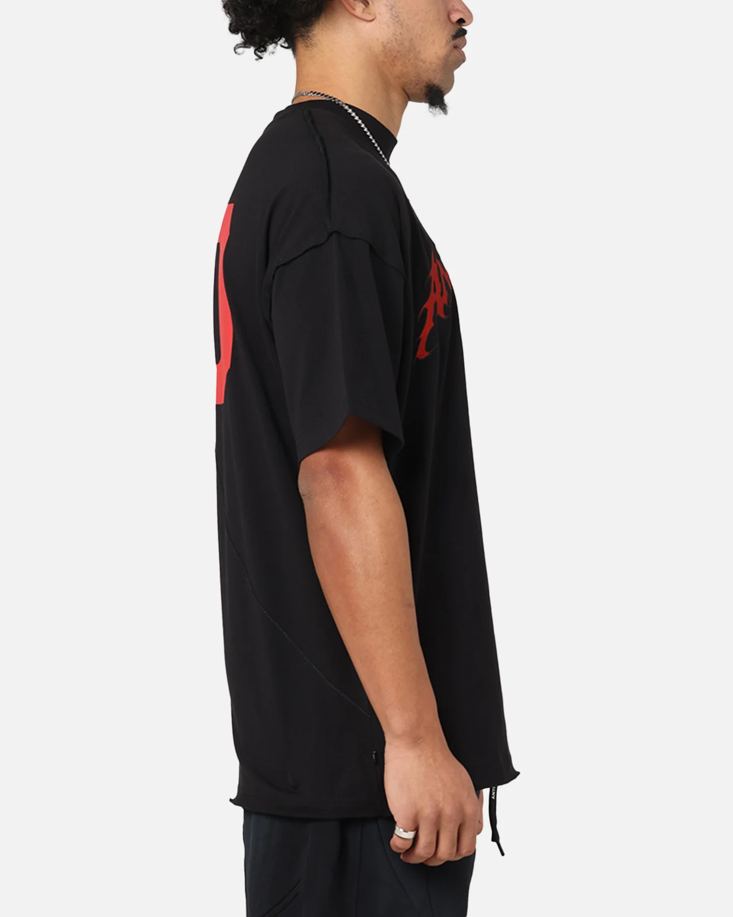 The Anti Order Mosh Non Seam T-Shirt Black/Red - Image 5