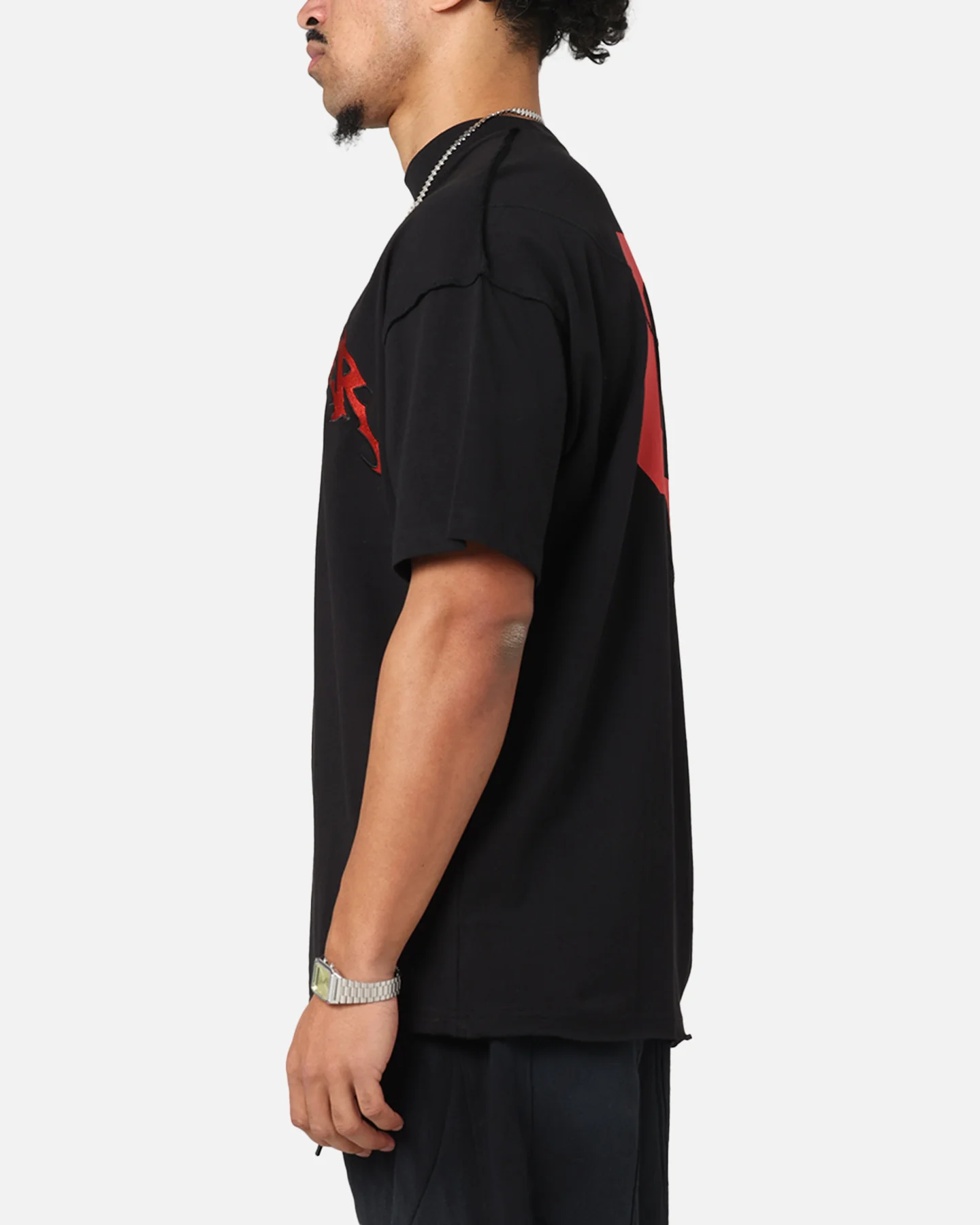 The Anti Order Mosh Non Seam T-Shirt Black/Red - Image 6