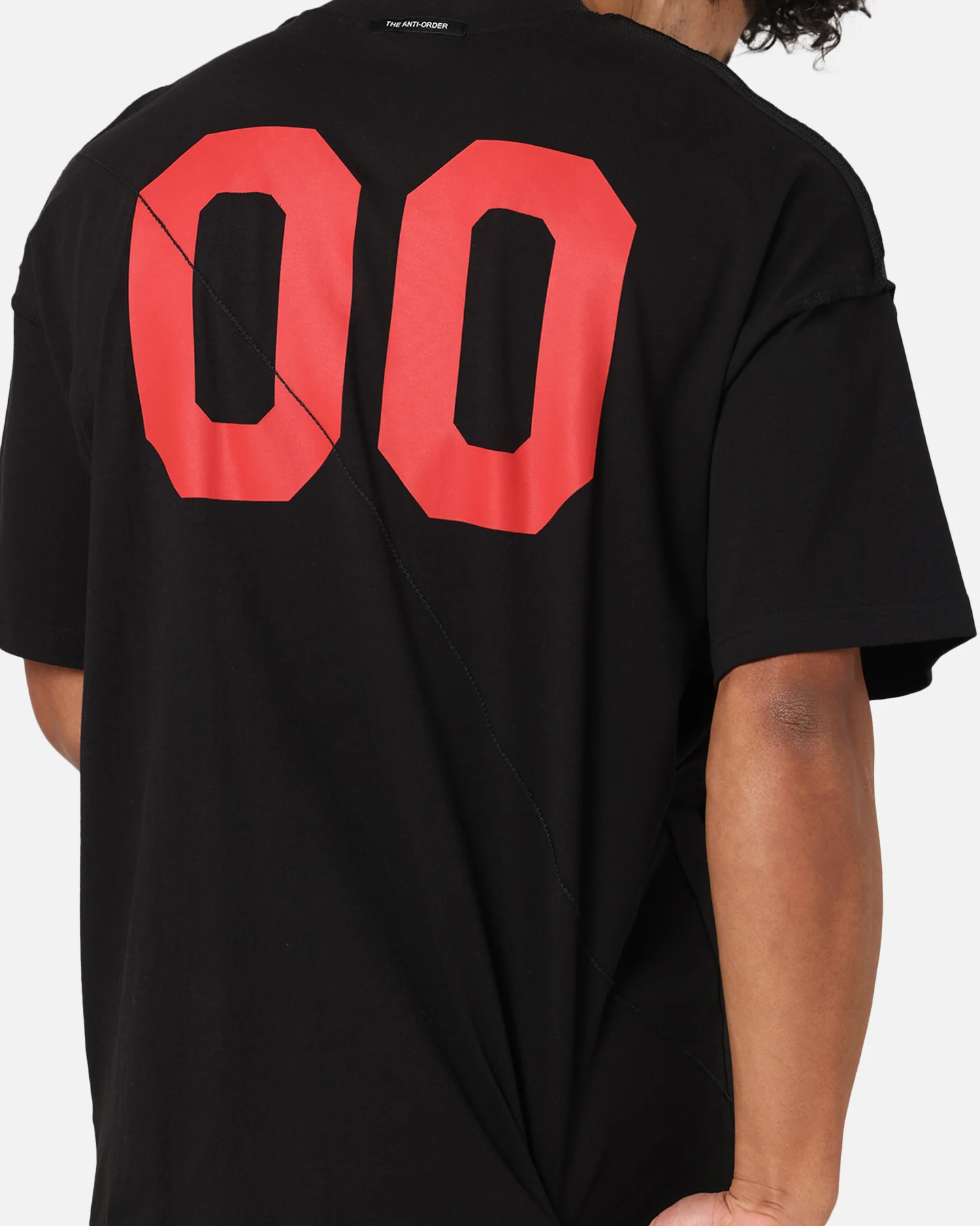 The Anti Order Mosh Non Seam T-Shirt Black/Red - Image 8