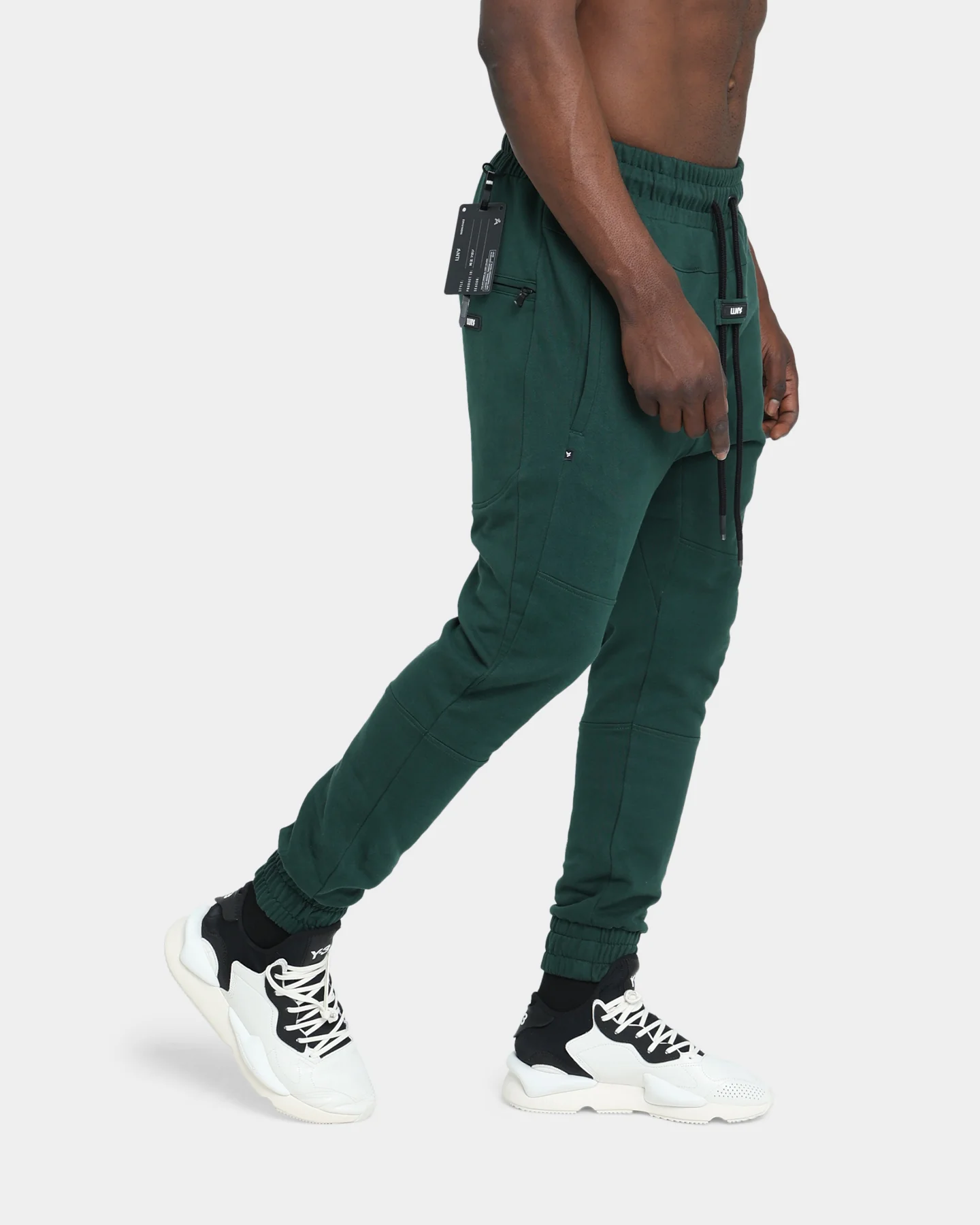 The Anti Order Non Money Sweat Pant Forest Green/White - Image 5