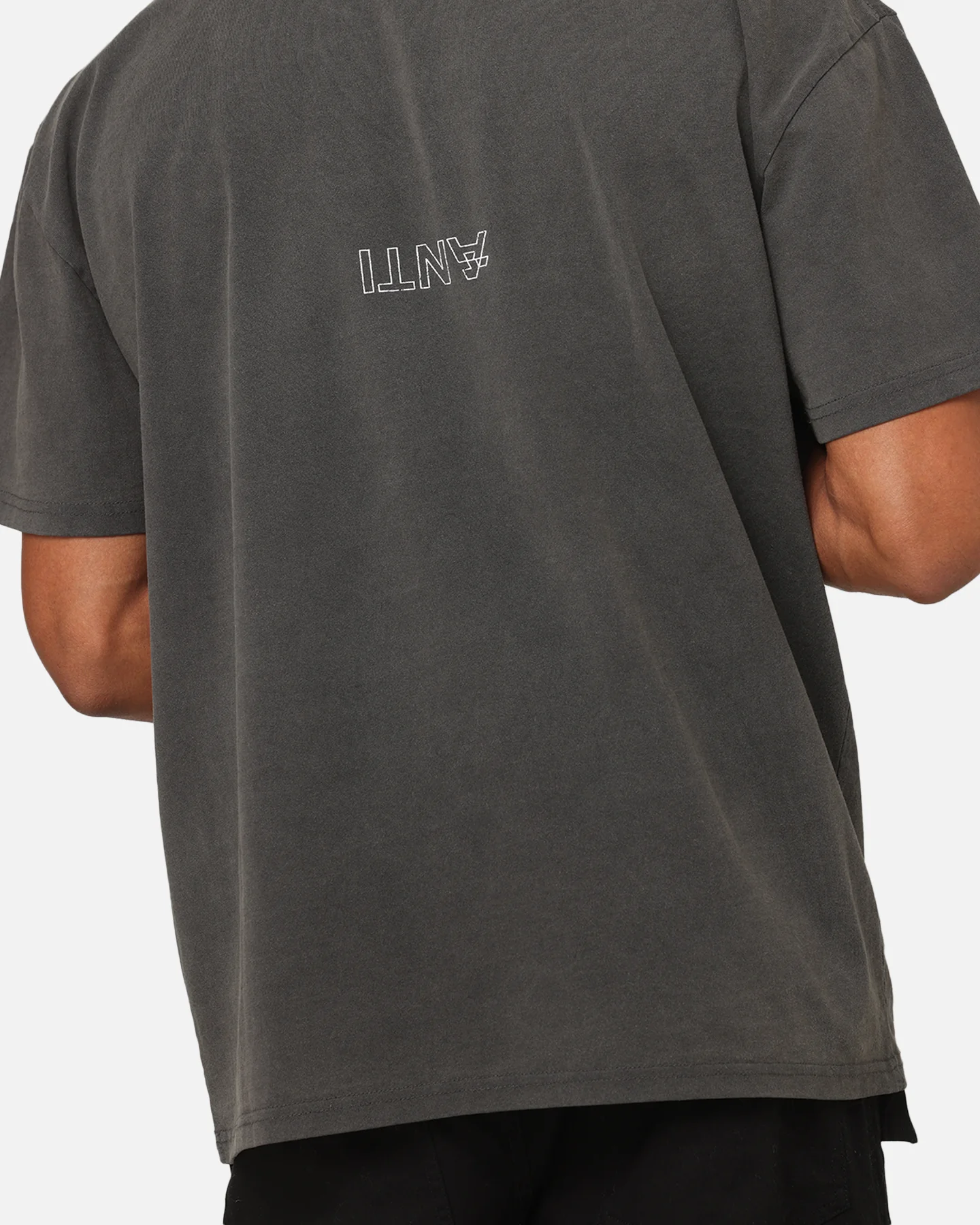 The Anti Order Oni Mask Boxy T-Shirt Black Wash - Image 8