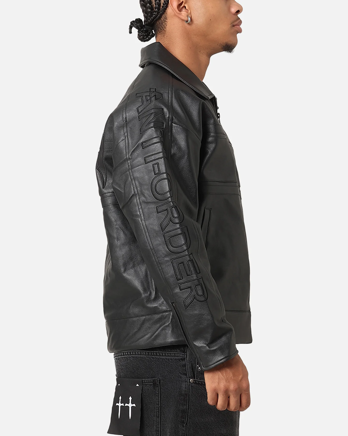 The Anti Order Oversized Motor Jacket Black - Image 5