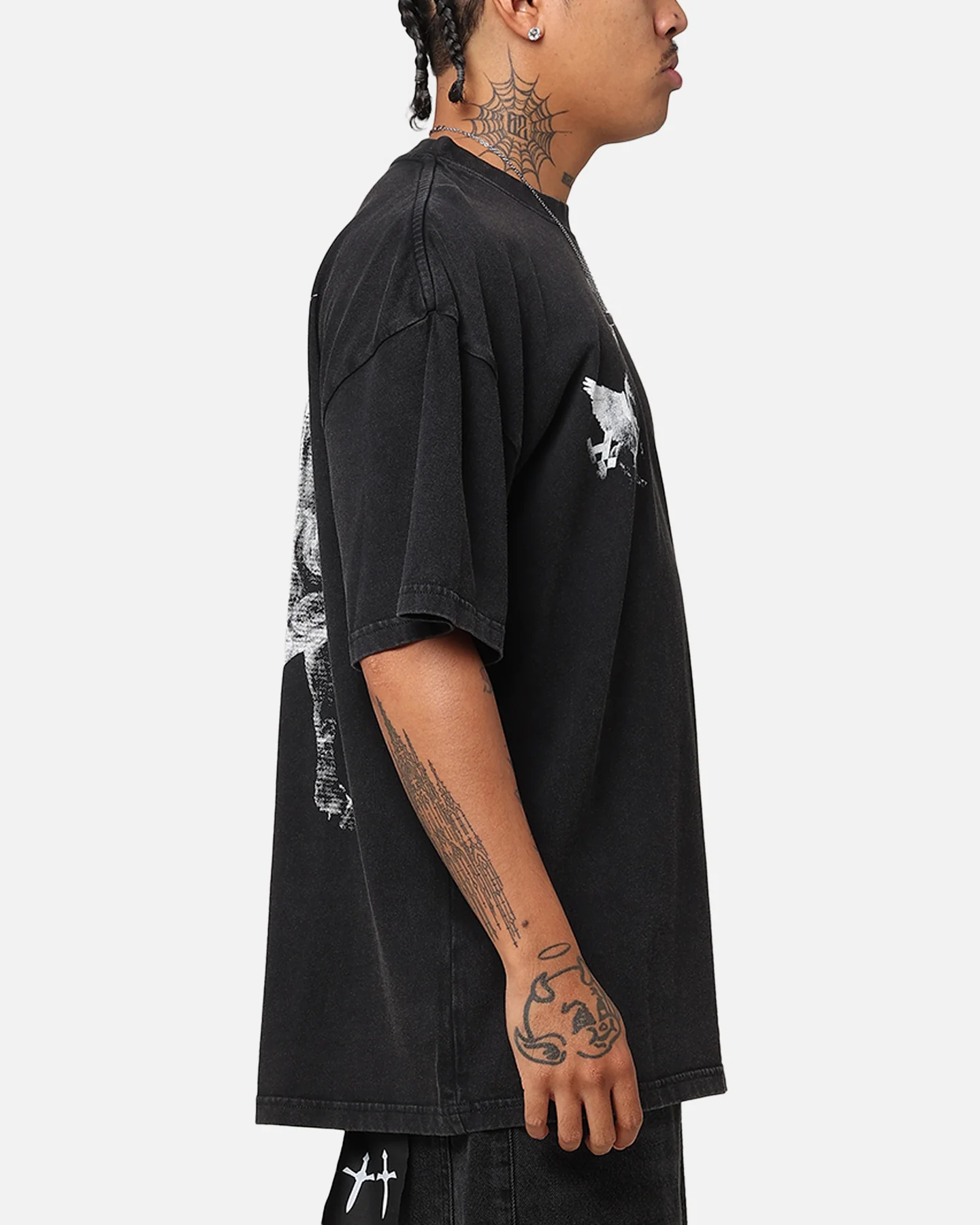 The Anti Order Pegasus Lost T-Shirt Black Acidwash - Image 5