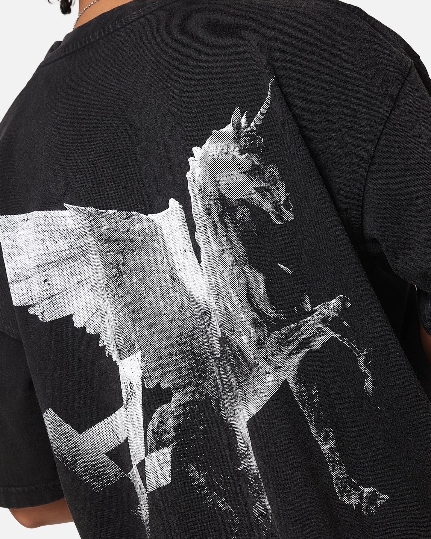 The Anti Order Pegasus Lost T-Shirt Black Acidwash - Image 7