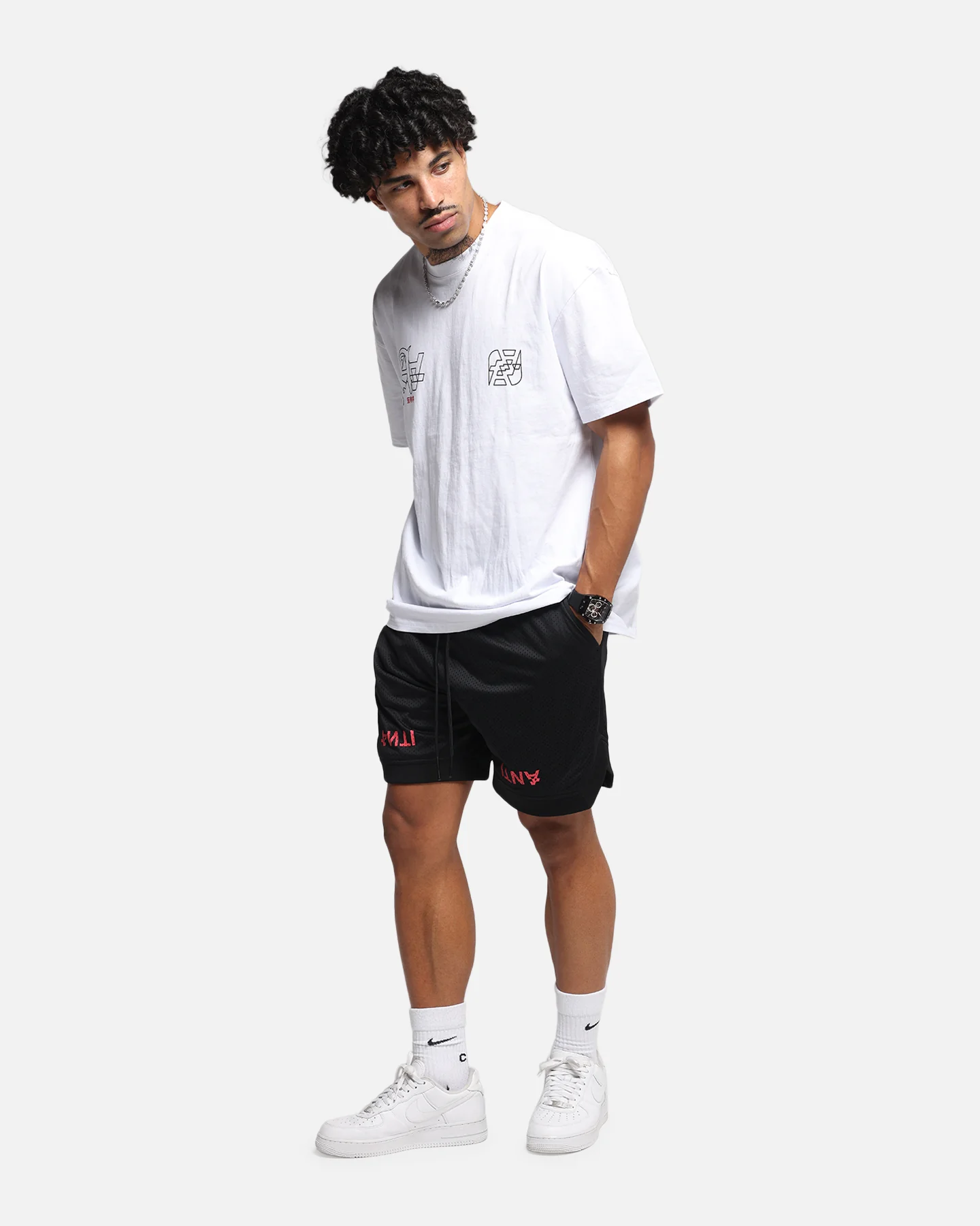 The Anti Order Post Season Basketball Shorts Black/Red - Image 2