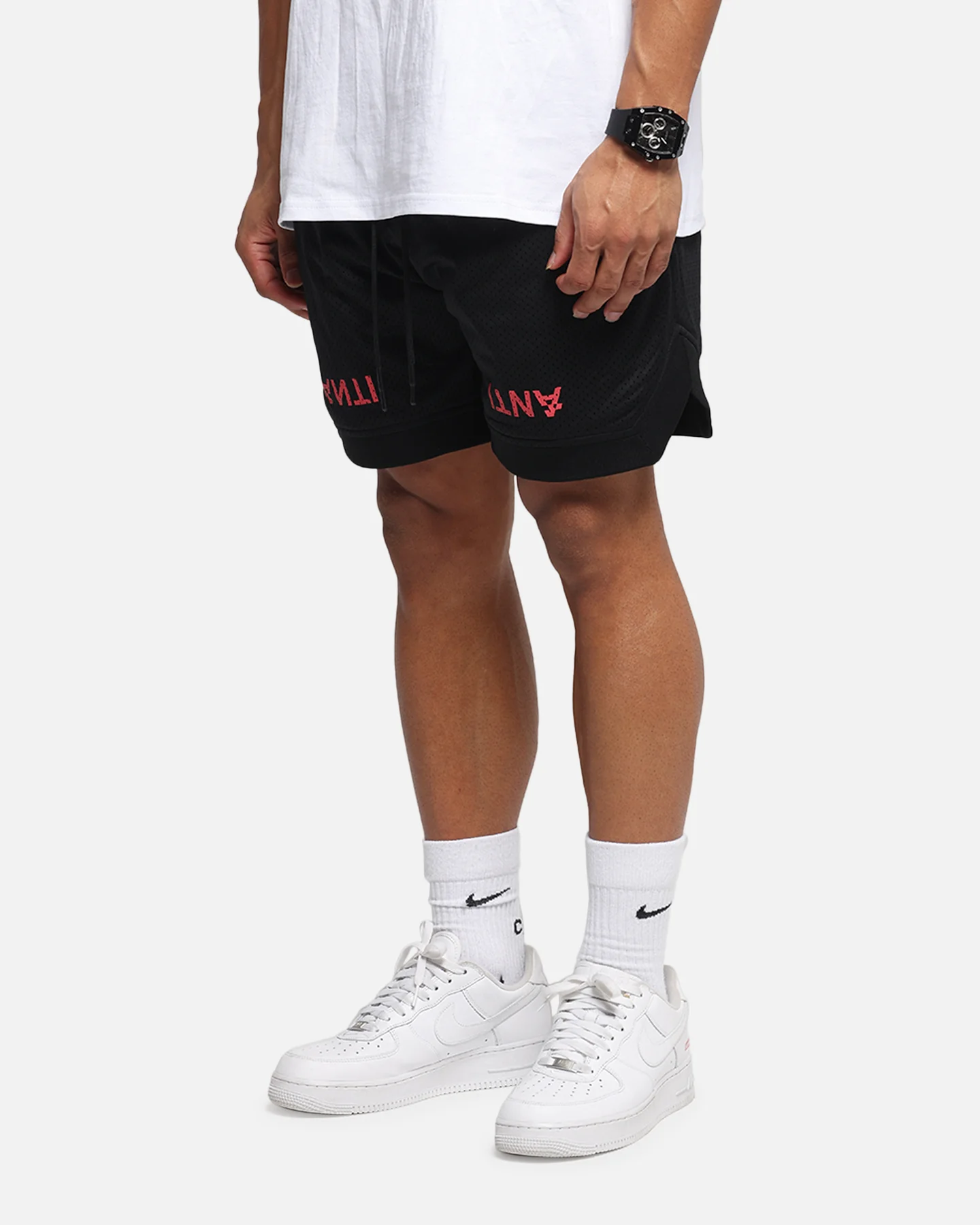 The Anti Order Post Season Basketball Shorts Black/Red - Image 6
