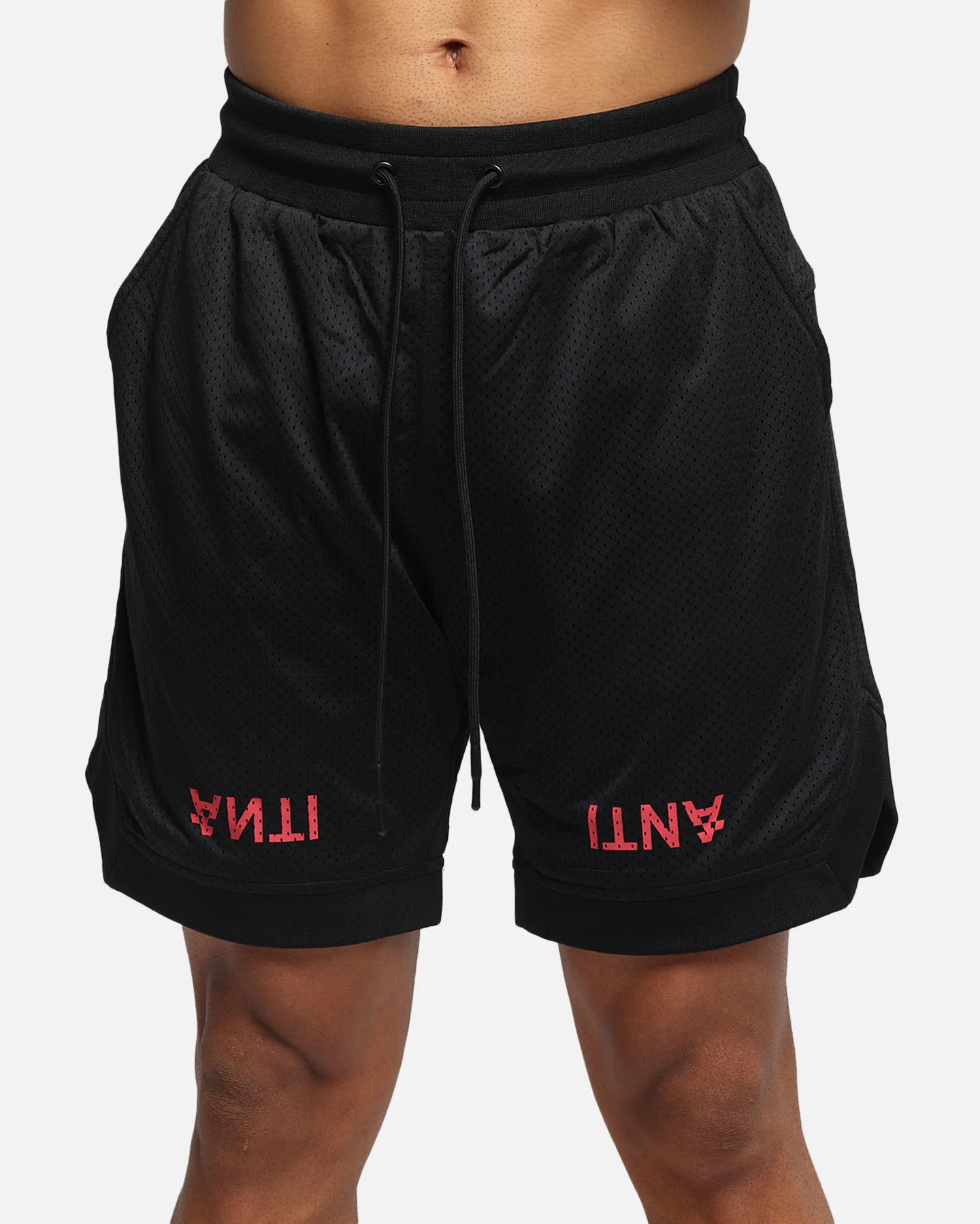 The Anti Order Post Season Basketball Shorts Black/Red - Image 7