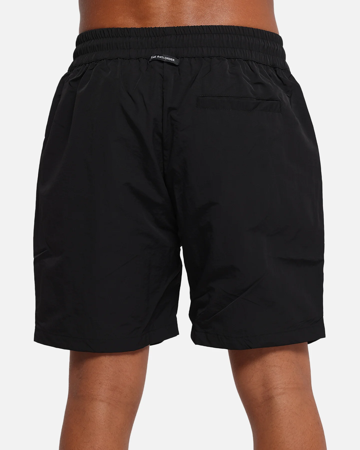 The Anti Order Reverse Logo Nylon Shorts Black - Image 8