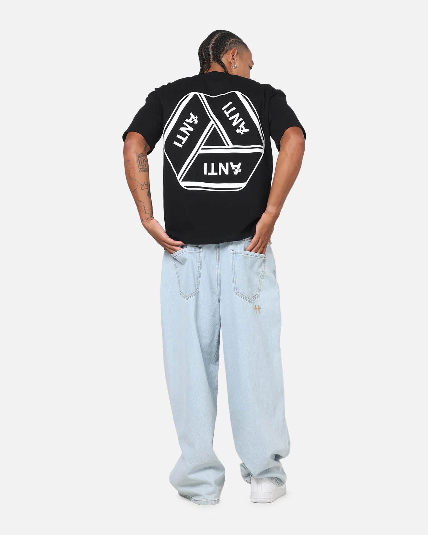 The Anti Order Reverse Logo T-Shirt Black - Image 3