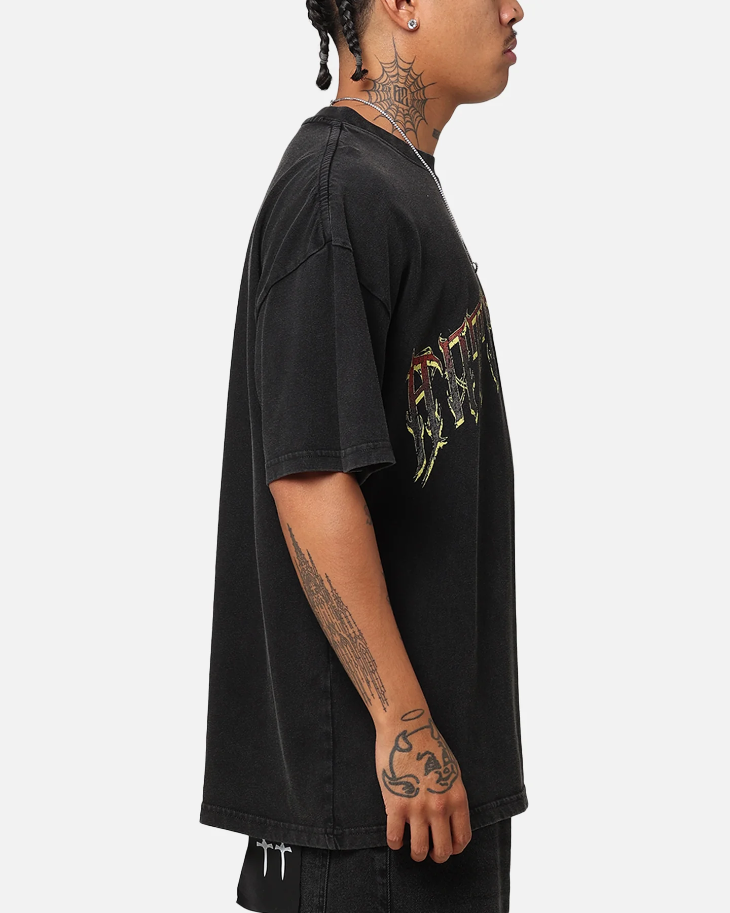 The Anti Order Scorch T-Shirt Black Acidwash - Image 4