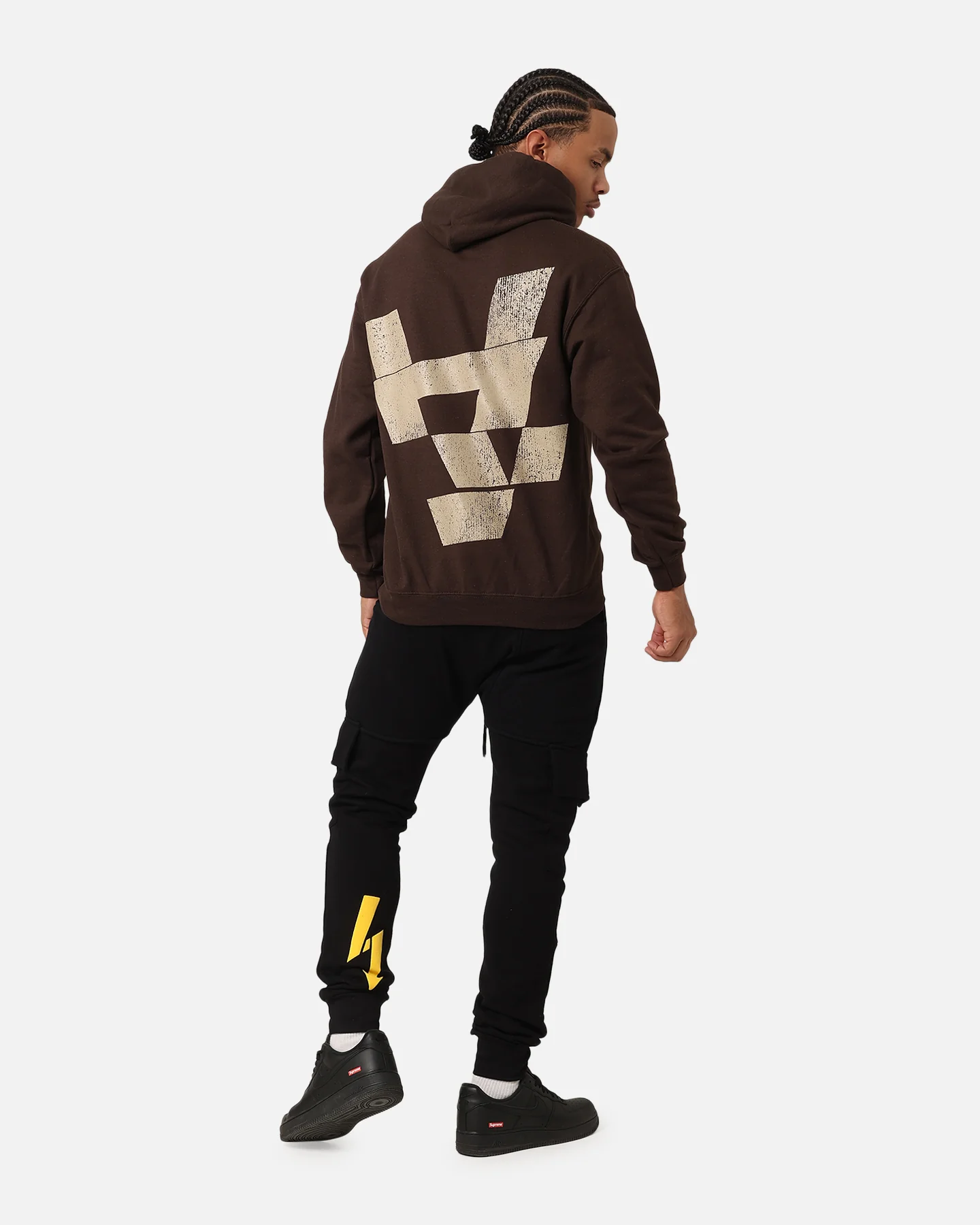 The Anti Order Smash Repair Hoodie Chocolate Brown - Image 3