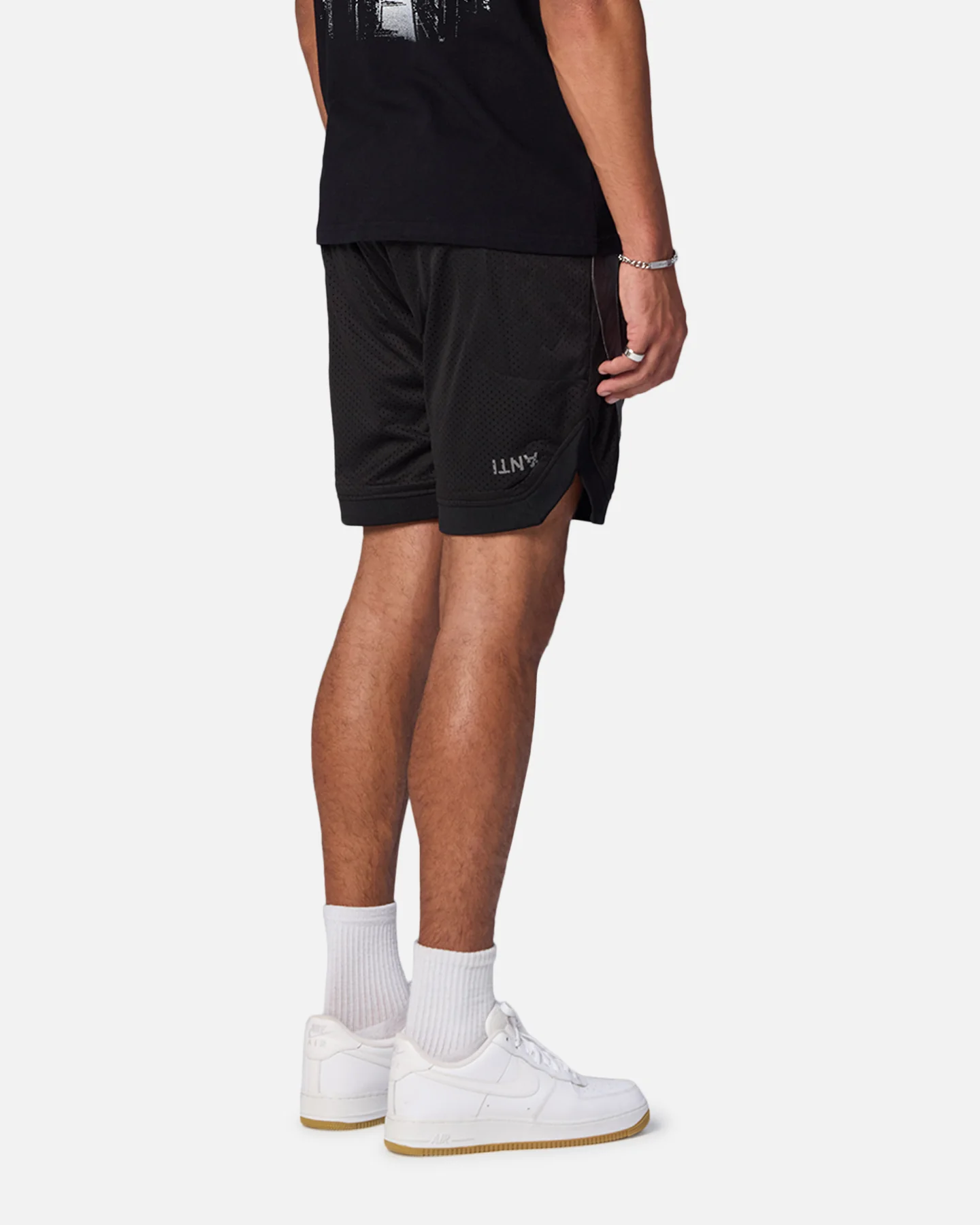 The Anti Order Sparta Mesh Basketball Shorts Black/Grey - Image 6
