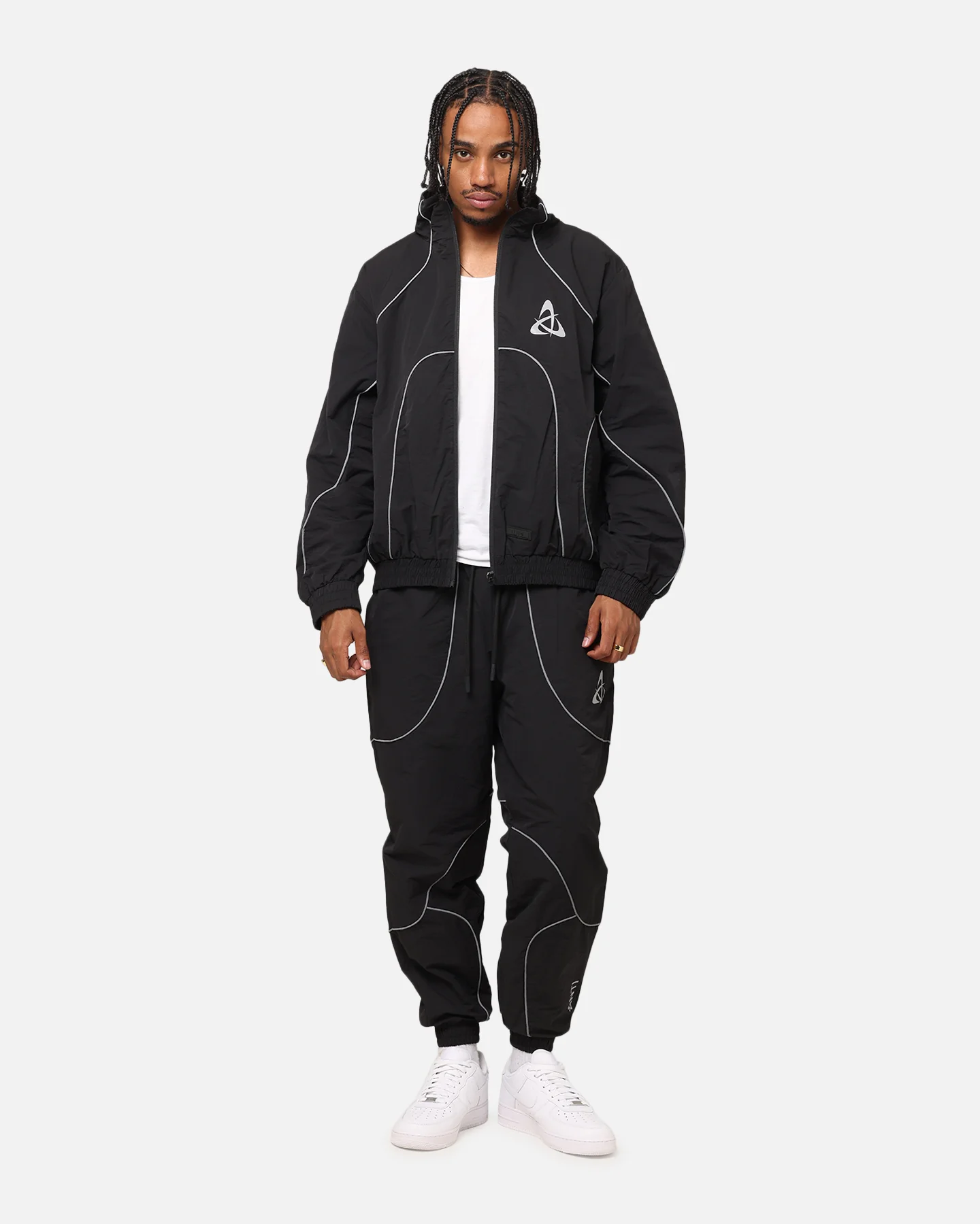 The Anti Order Stereo Nylon Track Jacket Black - Image 4