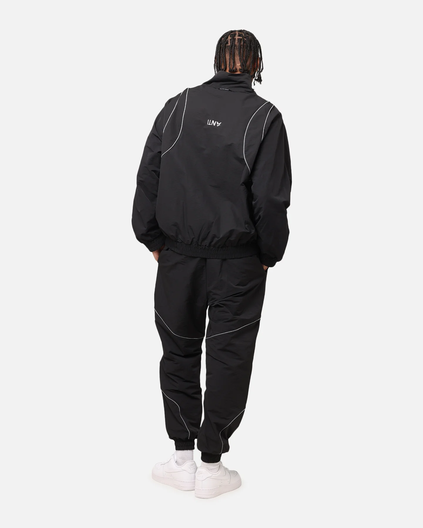 The Anti Order Stereo Nylon Track Jacket Black - Image 5