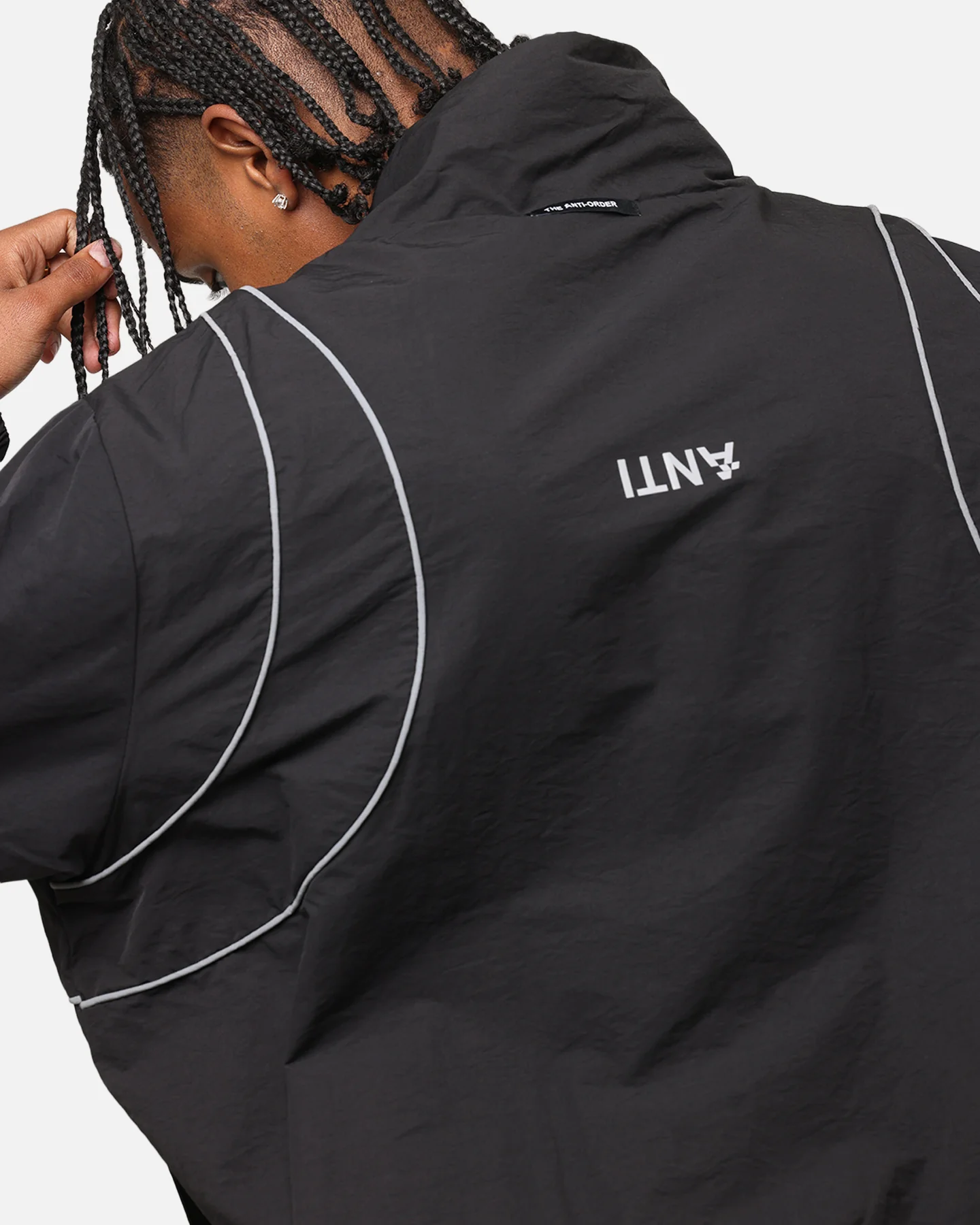 The Anti Order Stereo Nylon Track Jacket Black - Image 9