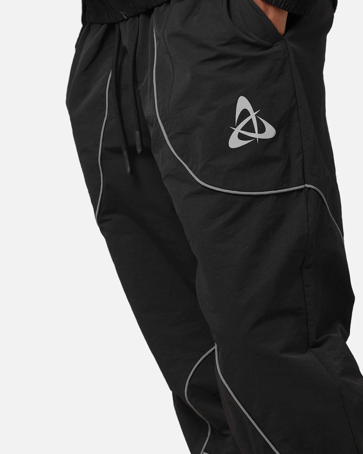 The Anti Order Stereo Nylon Track Jogger Black - Image 4