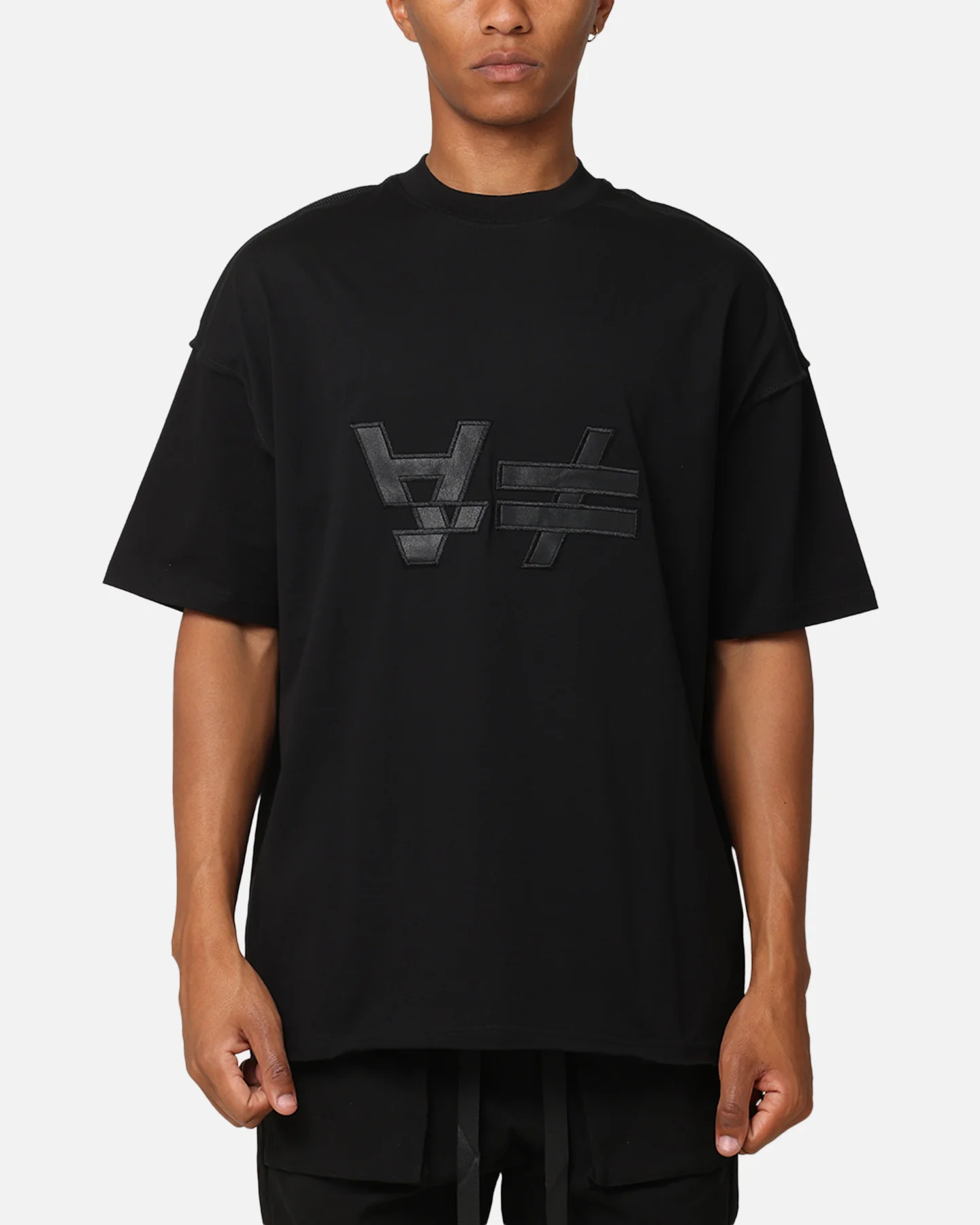 The Anti Order Symbolism Non Seam Oversized T-Shirt Black/Black - Image 2