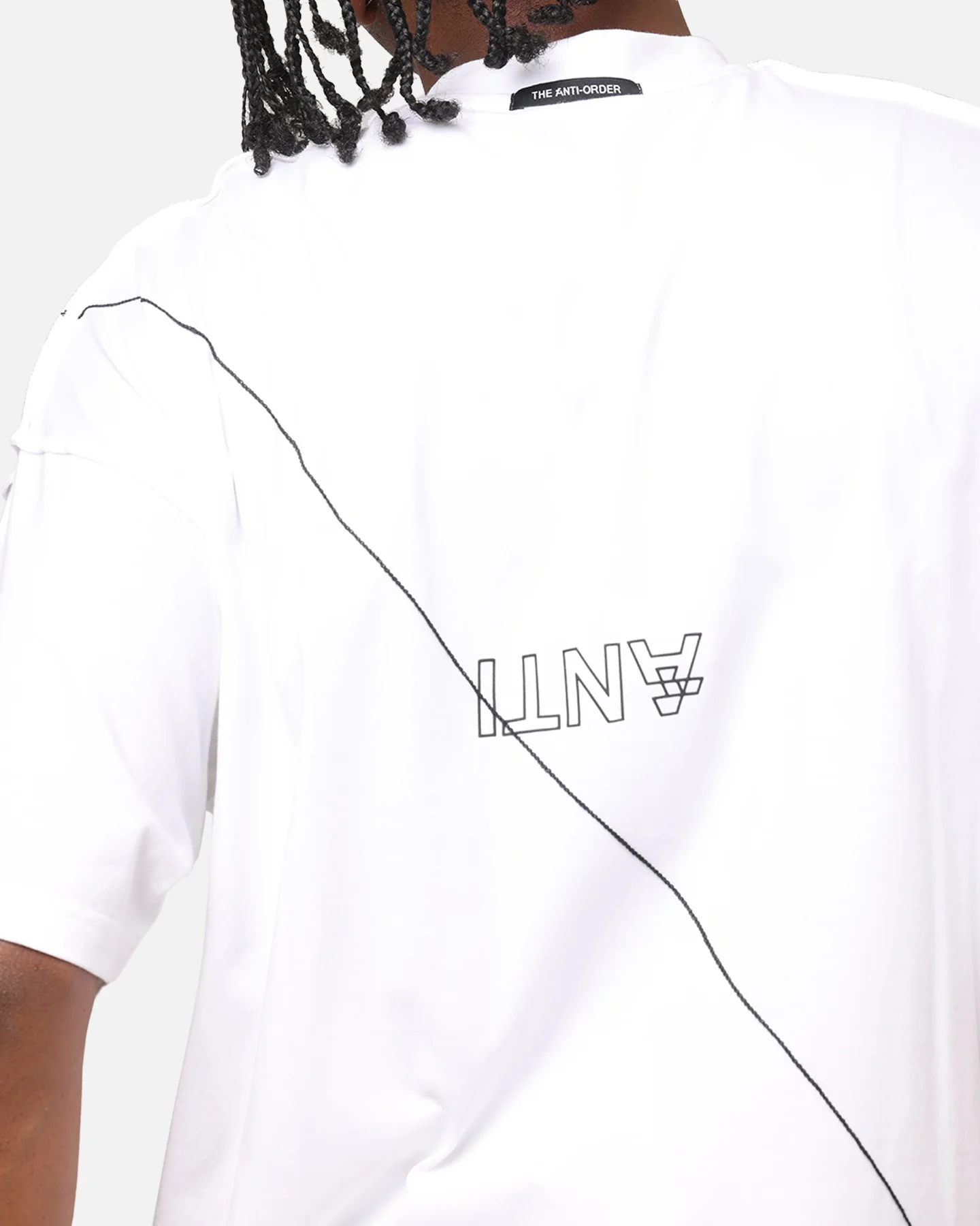 The Anti Order XY Aesthetic Non Seam T-Shirt White/Black - Image 8