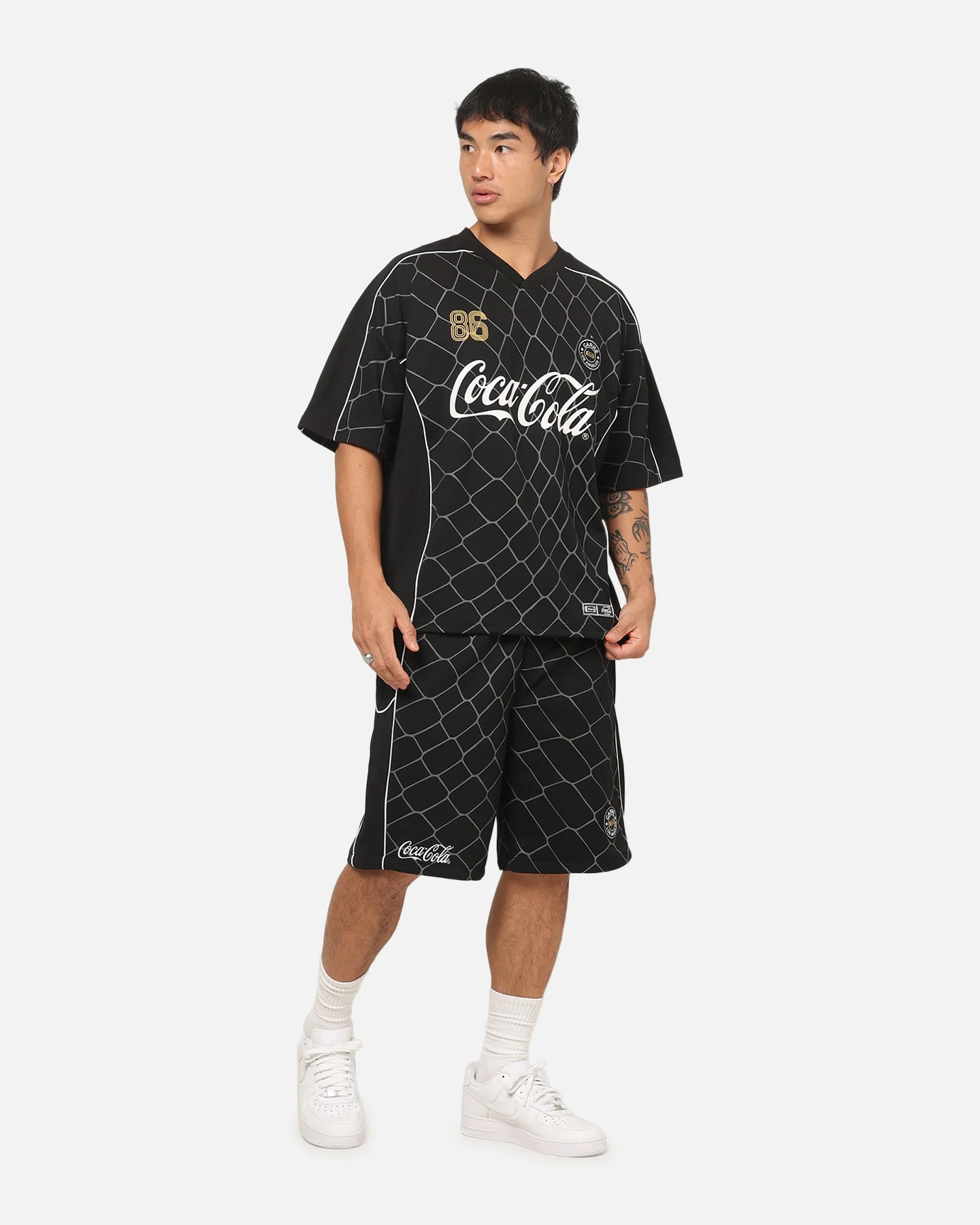 Carre Carré X Coca Cola The Grid Mesh Jersey Black - Image 3