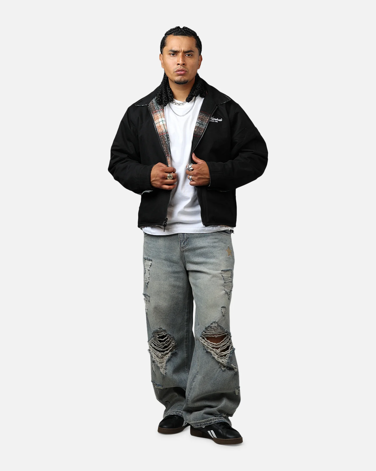 The Hundreds Everett Reversible Work Jacket Black - Image 6
