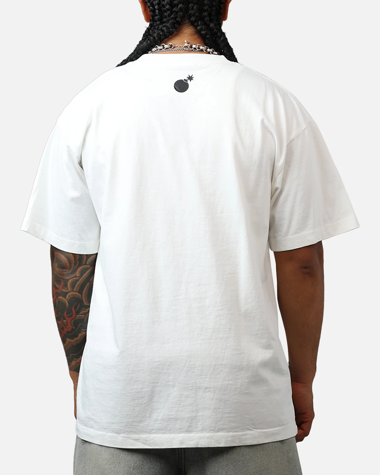 The Hundreds Y2K Bar Logo T-Shirt Light Blue - Image 2
