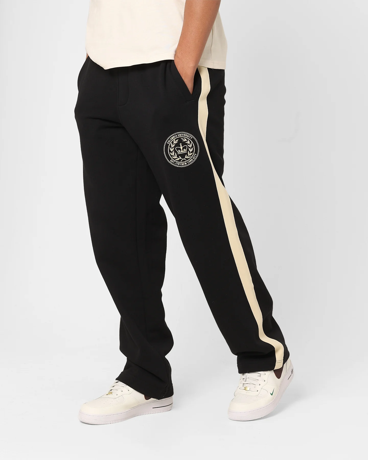 The New Establishment Emblem Crest Columbia Joggers Black - Image 6
