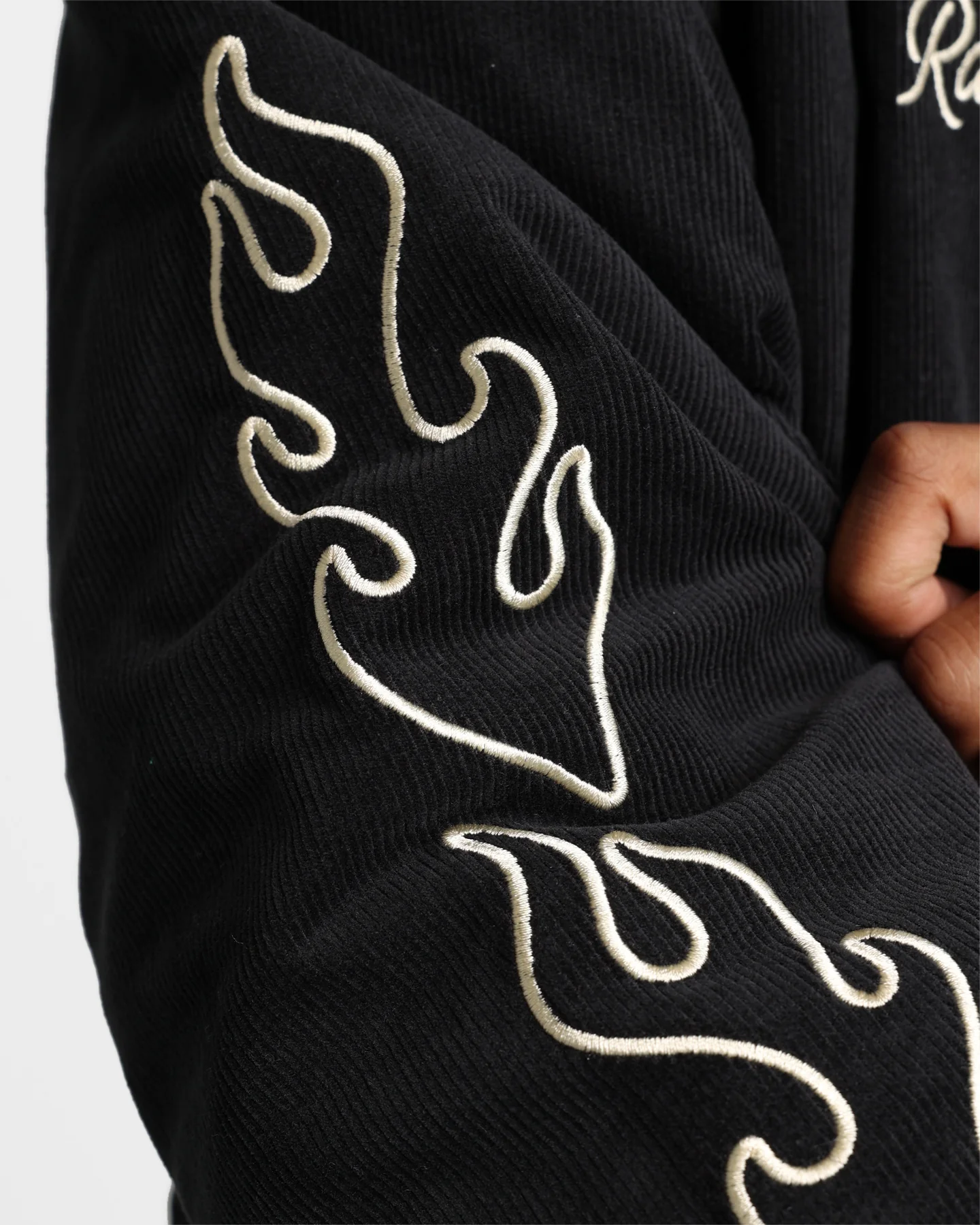 The New Establishment X Nascar Firecracker 60's Cord Racer Jacket Black - Image 13