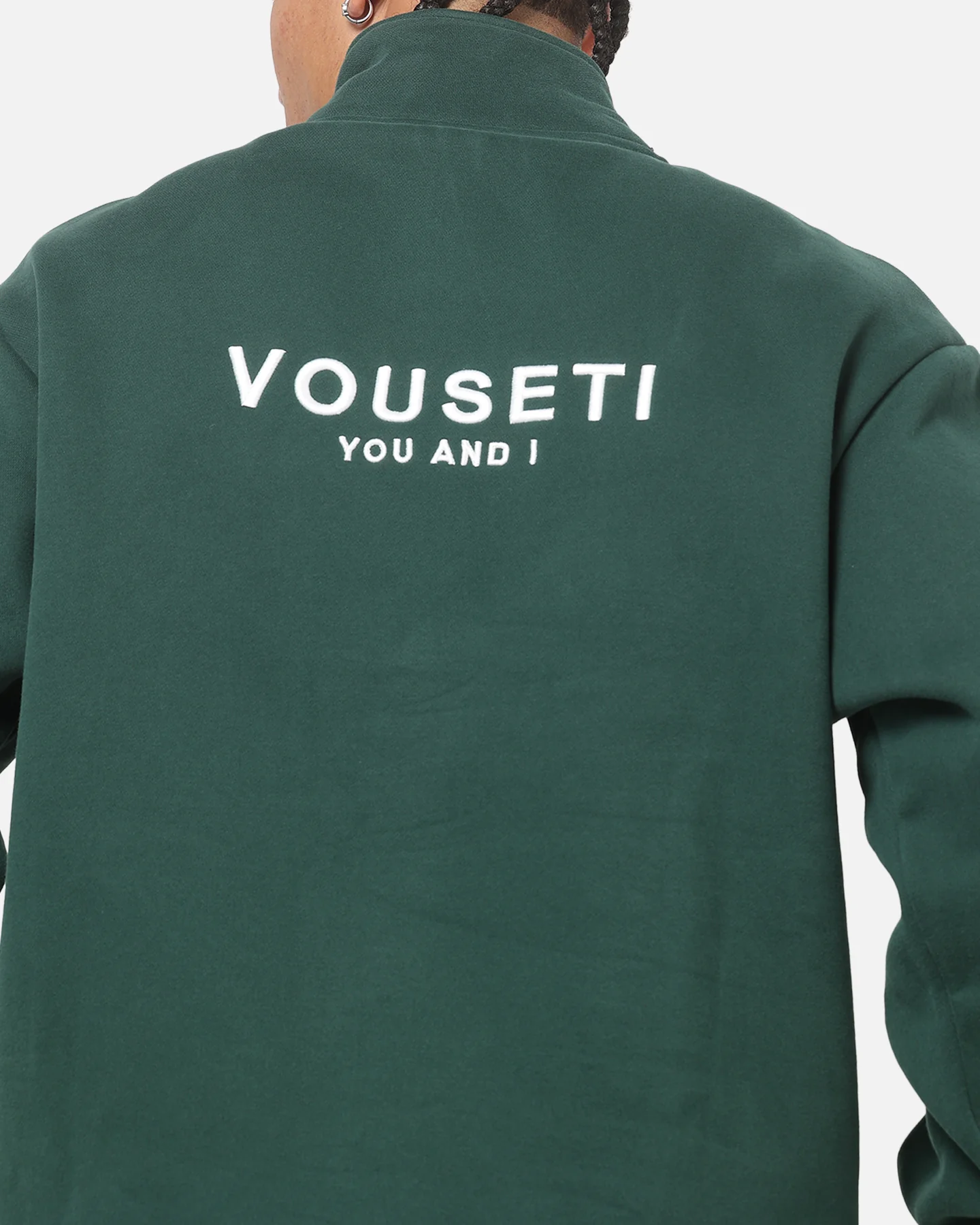 Vouseti The OG Quarter Zip Crewneck Forest Green - Image 8