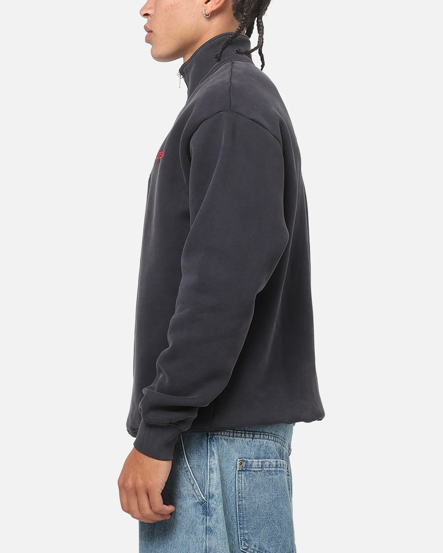 Vouseti The OG Quarter Zip Crewneck Navy - Image 6